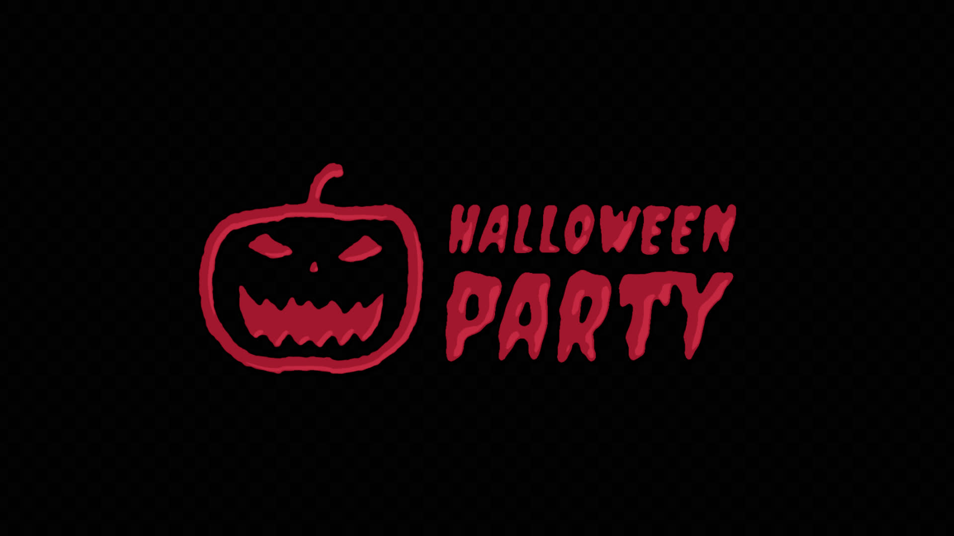 Halloween Party Title on Alpha