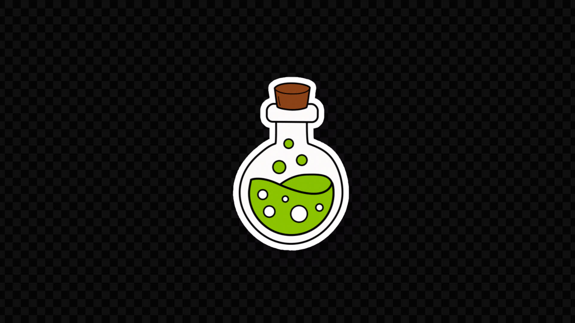 Halloween Potion Sticker on Alpha