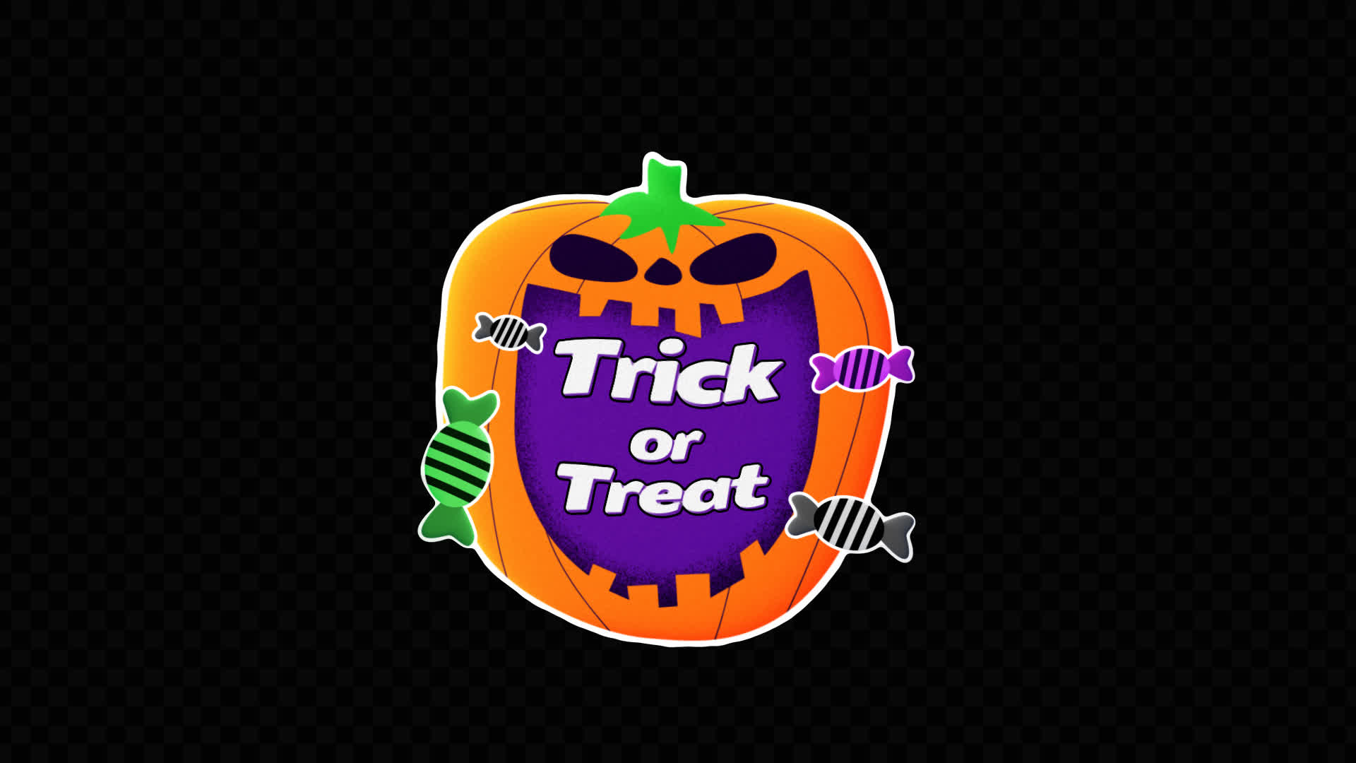 Halloween Pumpkin Sticker on Alpha Loop