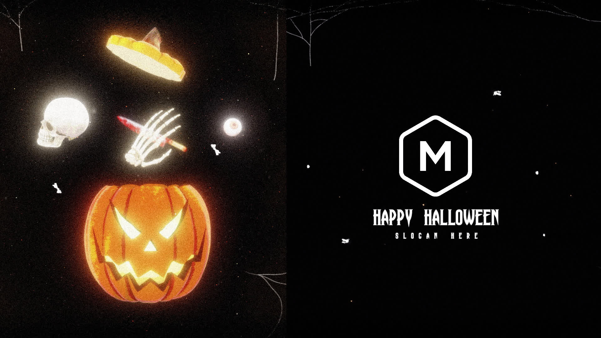 Halloween Retro Logo