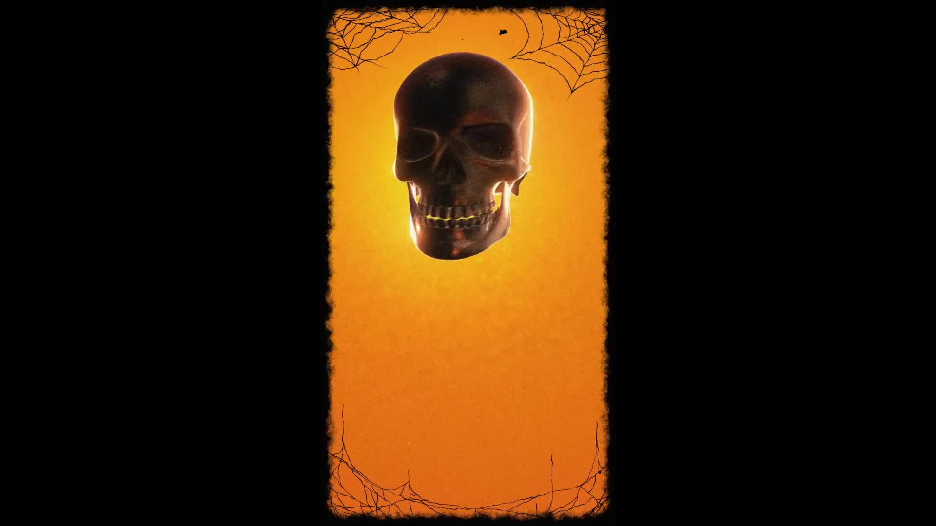 Halloween Skull Vertical Background