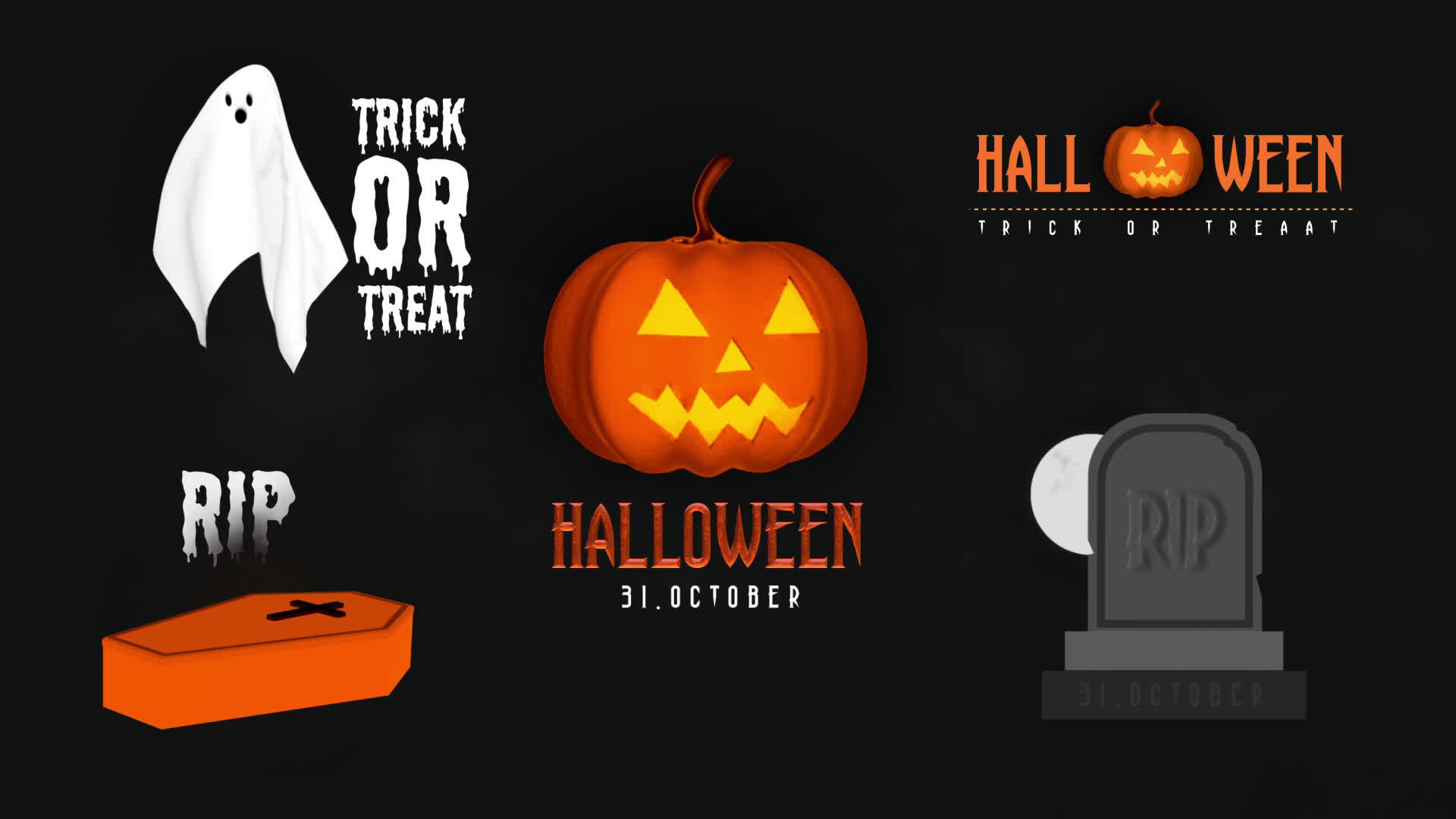 Halloween Spooky Titles Pack