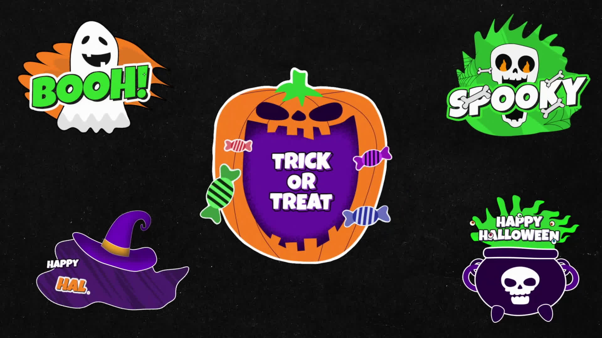Halloween Sticker Titles