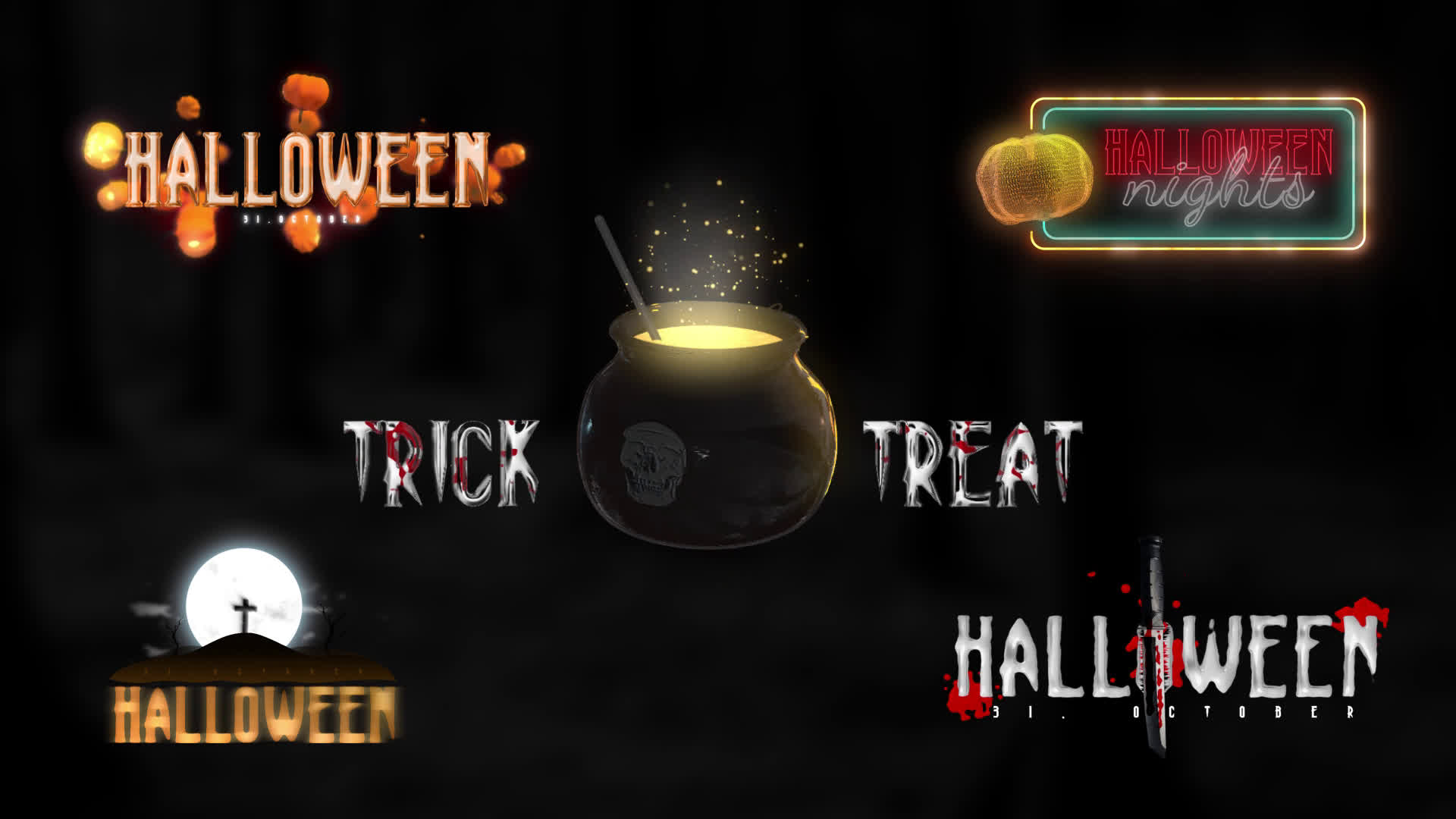 Halloween Titles Pack