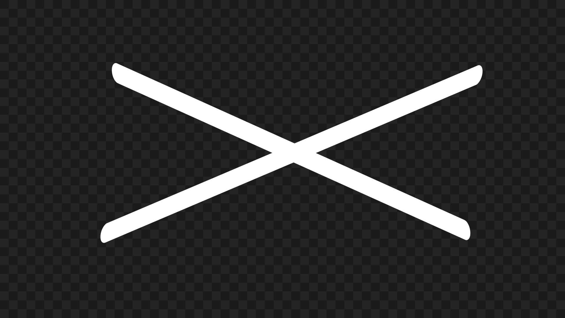 Hand Drawn Cross Scribble Element