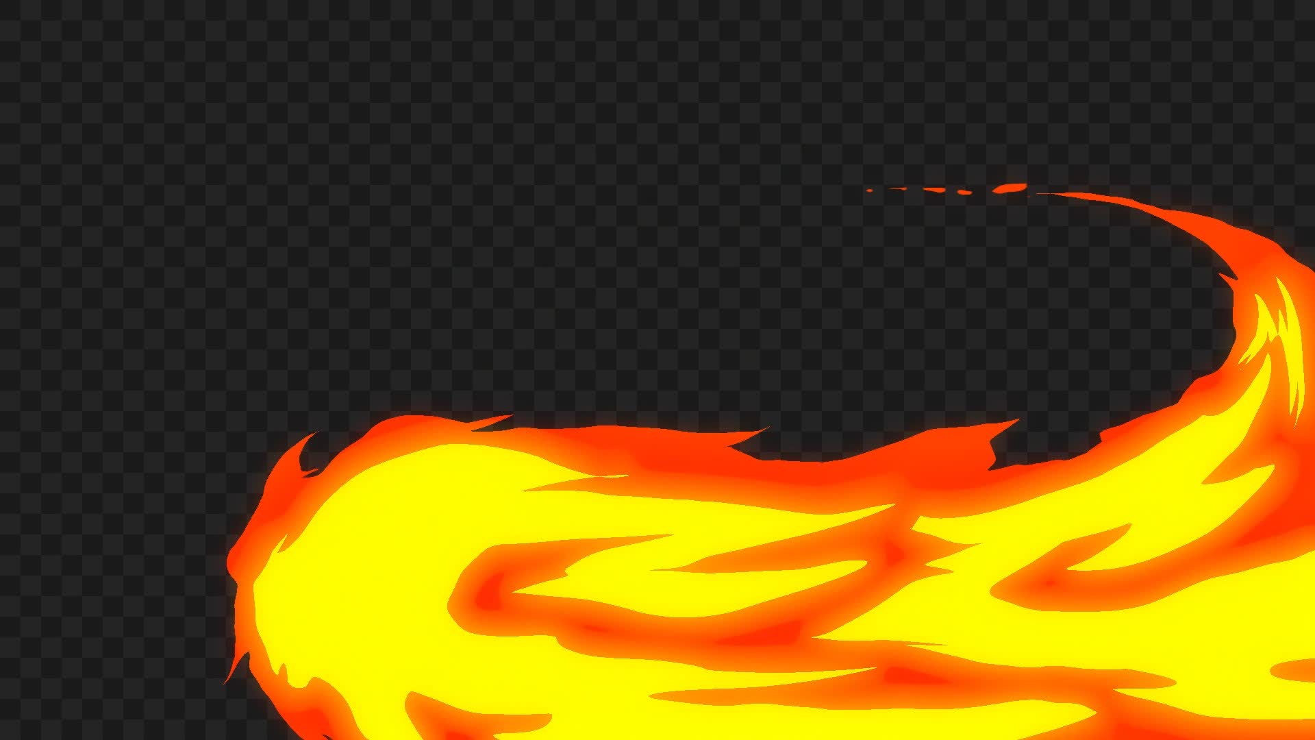 Hand Drawn Fire Anime Transition