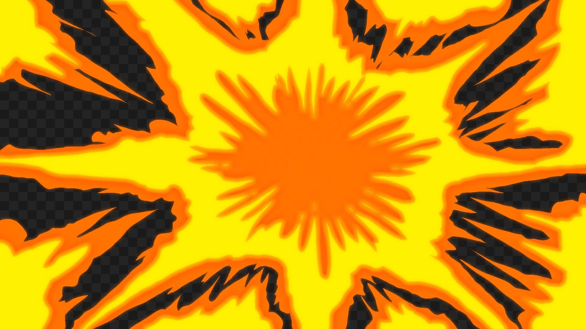 Hand Drawn Fire Explosion Transition
