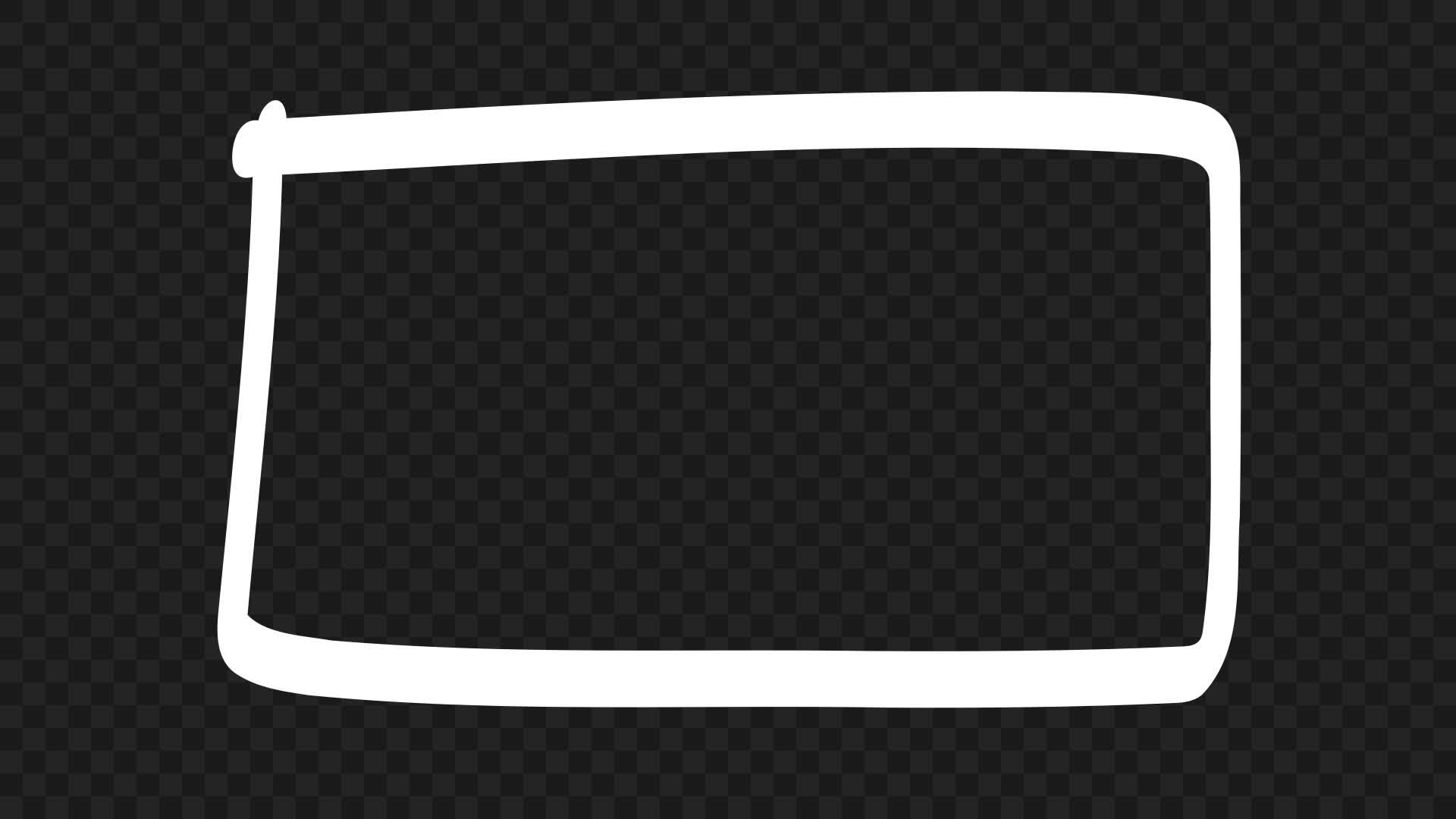 Hand Drawn Square Box Scribble Element