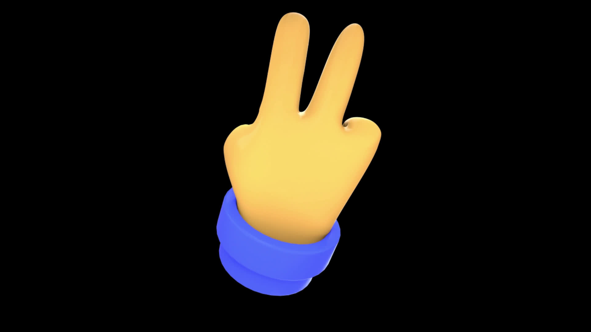 Hand Two Sign Emoji