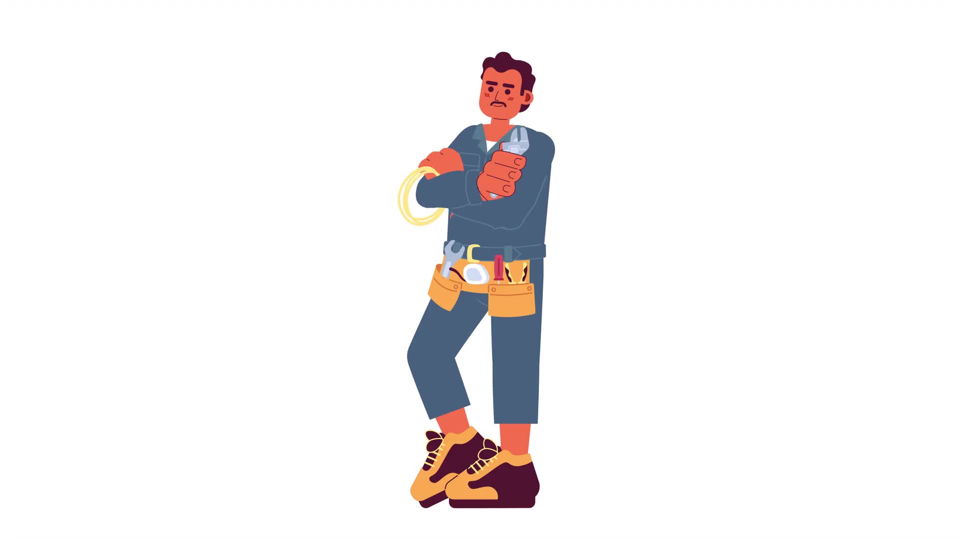 Handyman Tool Belt Cartoon Animation