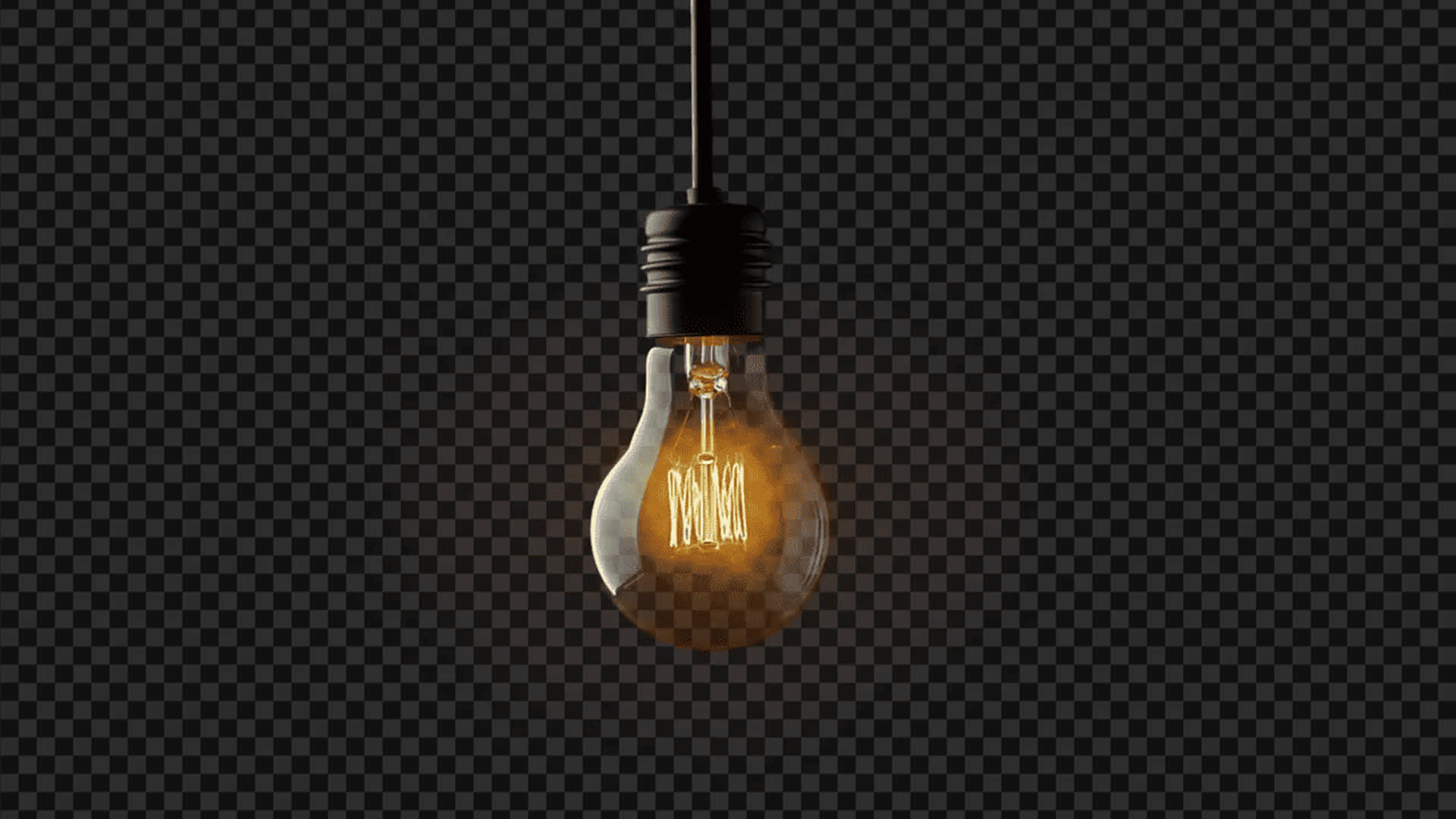 Hanging Light Bulb On Alpha