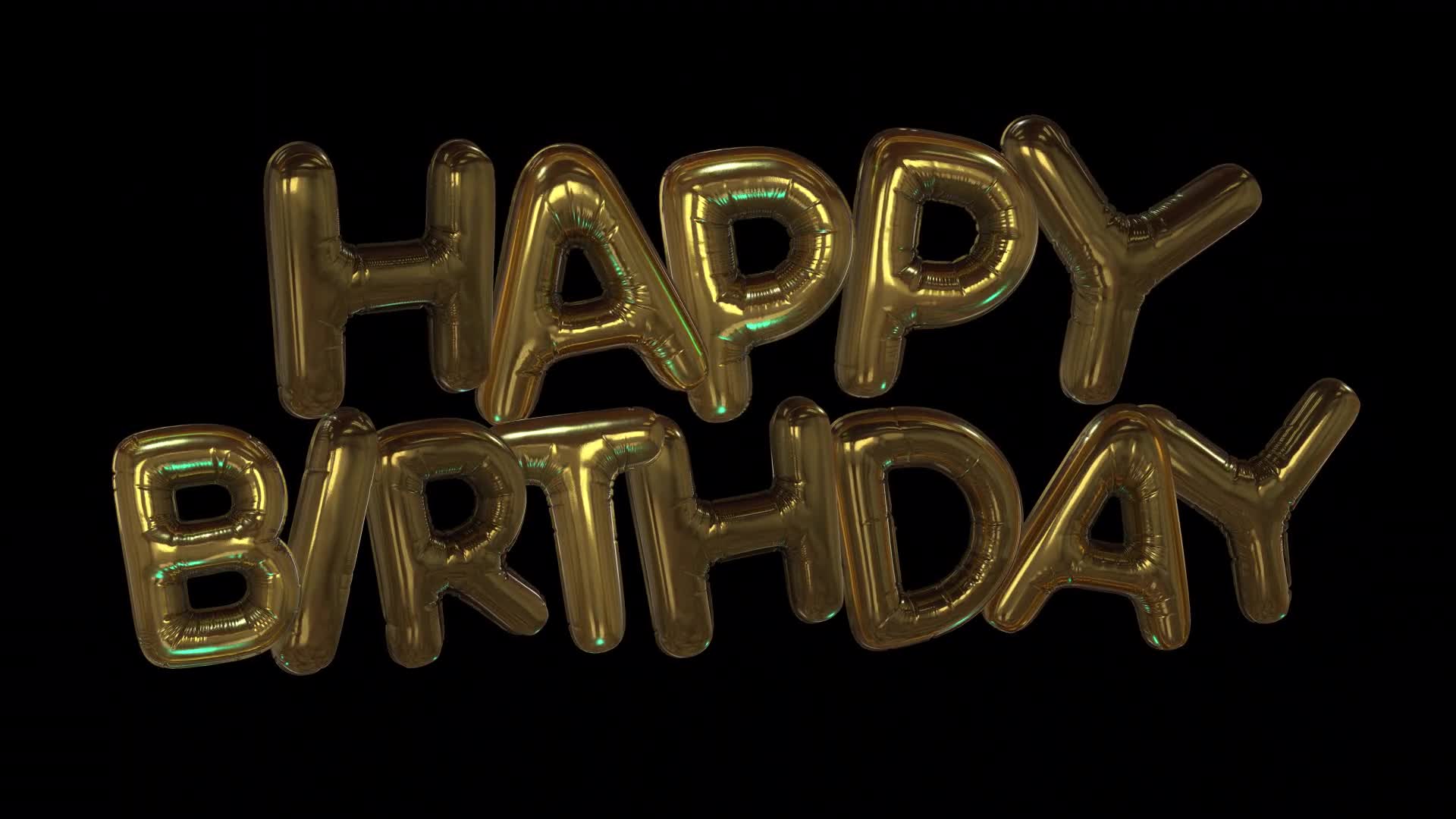 Happy Birthday 3D Balloon Caption