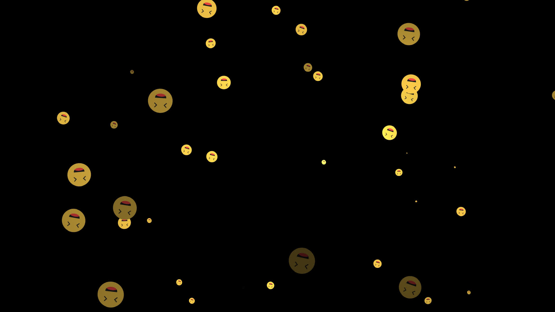 Happy Emoji Particles Overlay