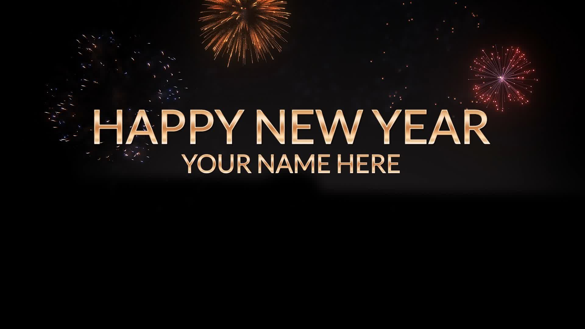 Happy New Year Fireworks