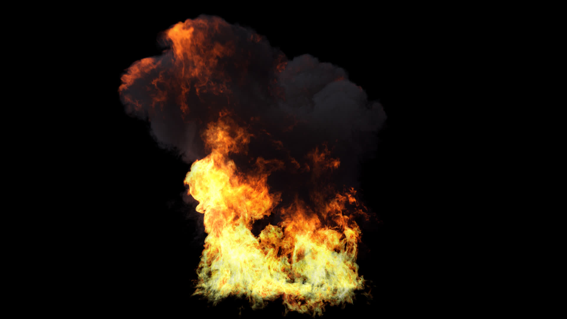 Heavy Fire with Smoke On Alpha