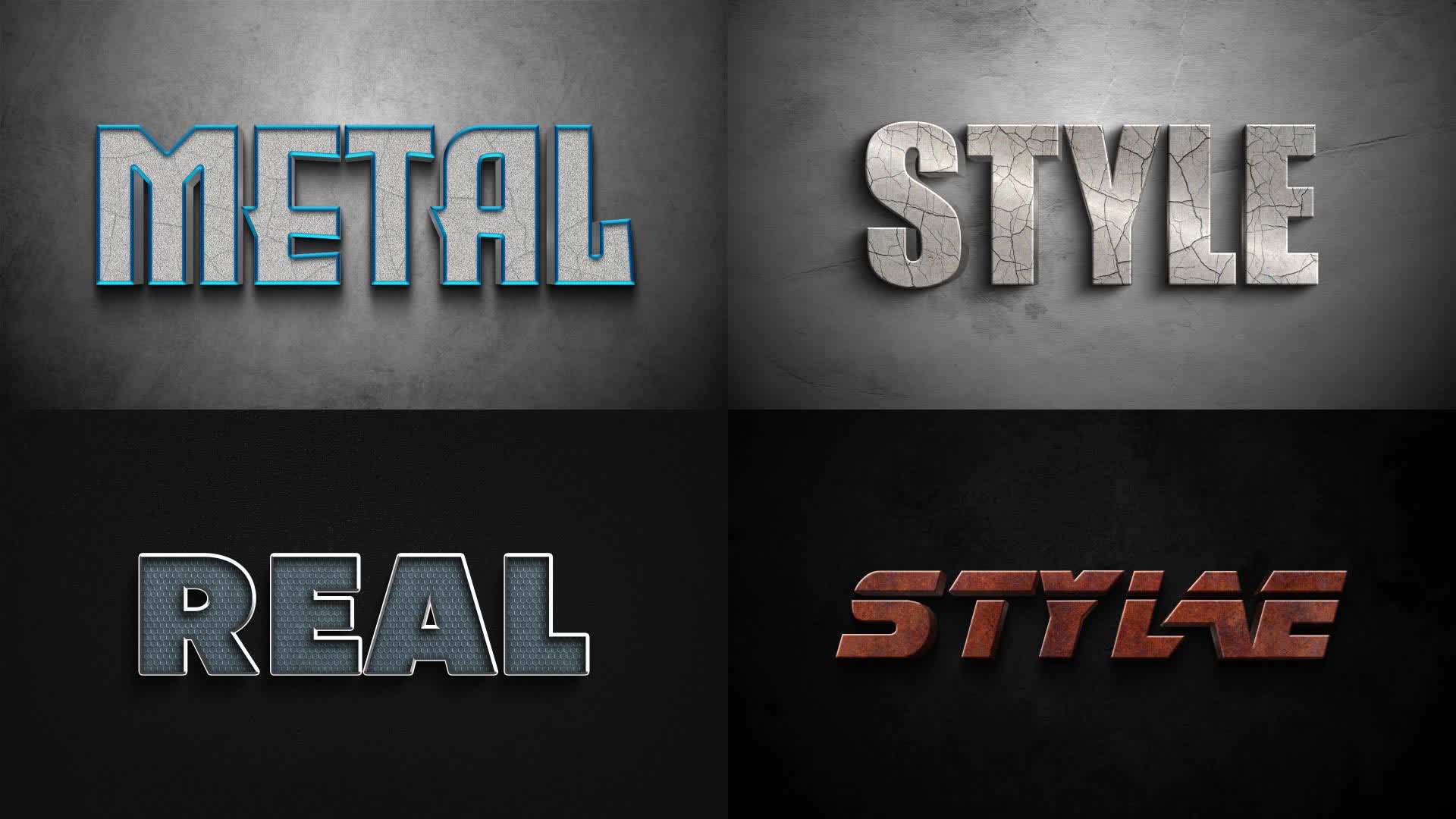 Heavy Material Text Effects Collection