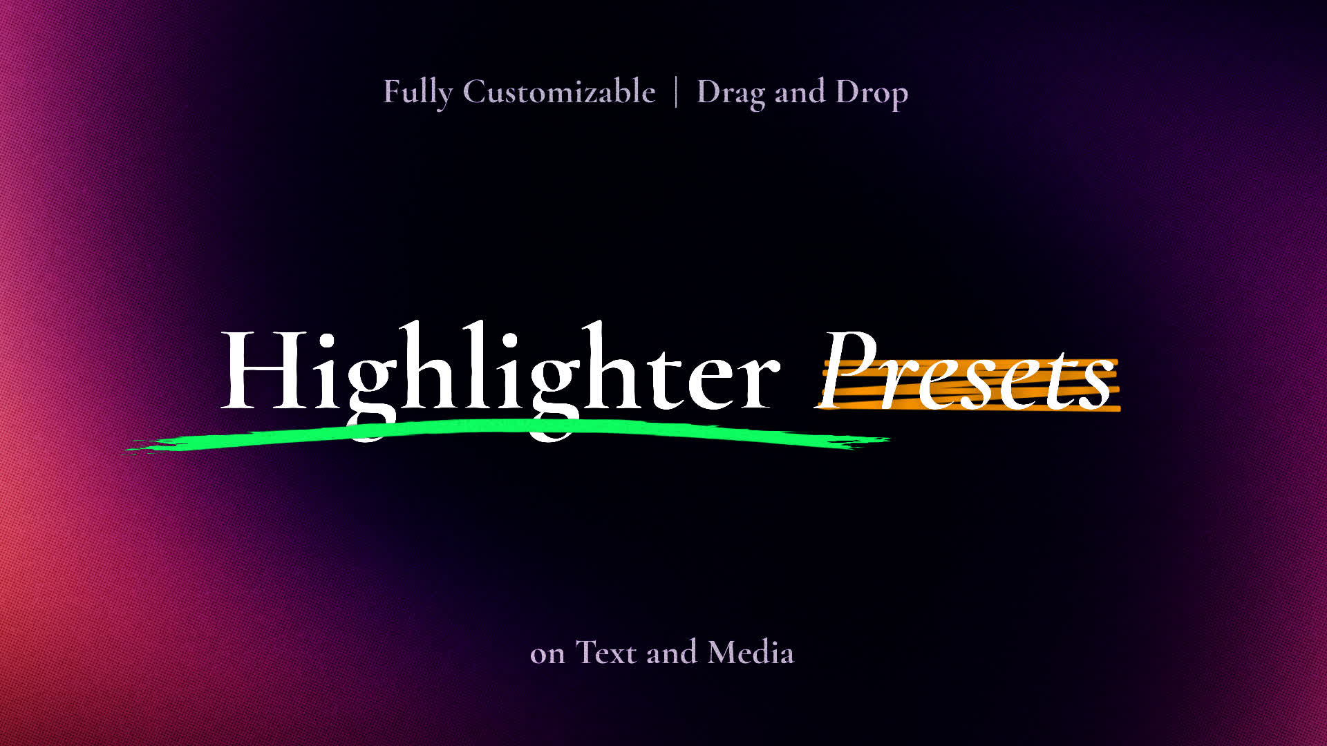 Highlighter Presets - Lines