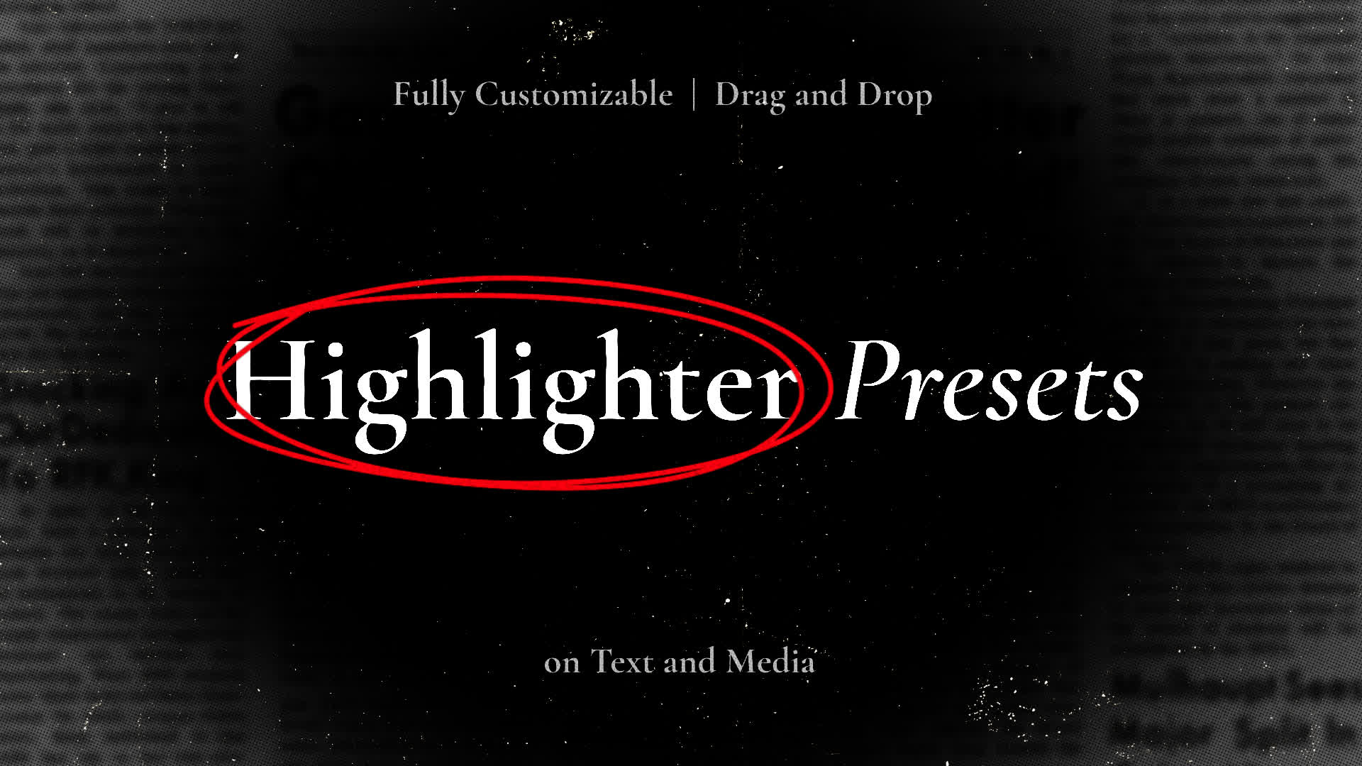 Highlighter Presets - Scribbles