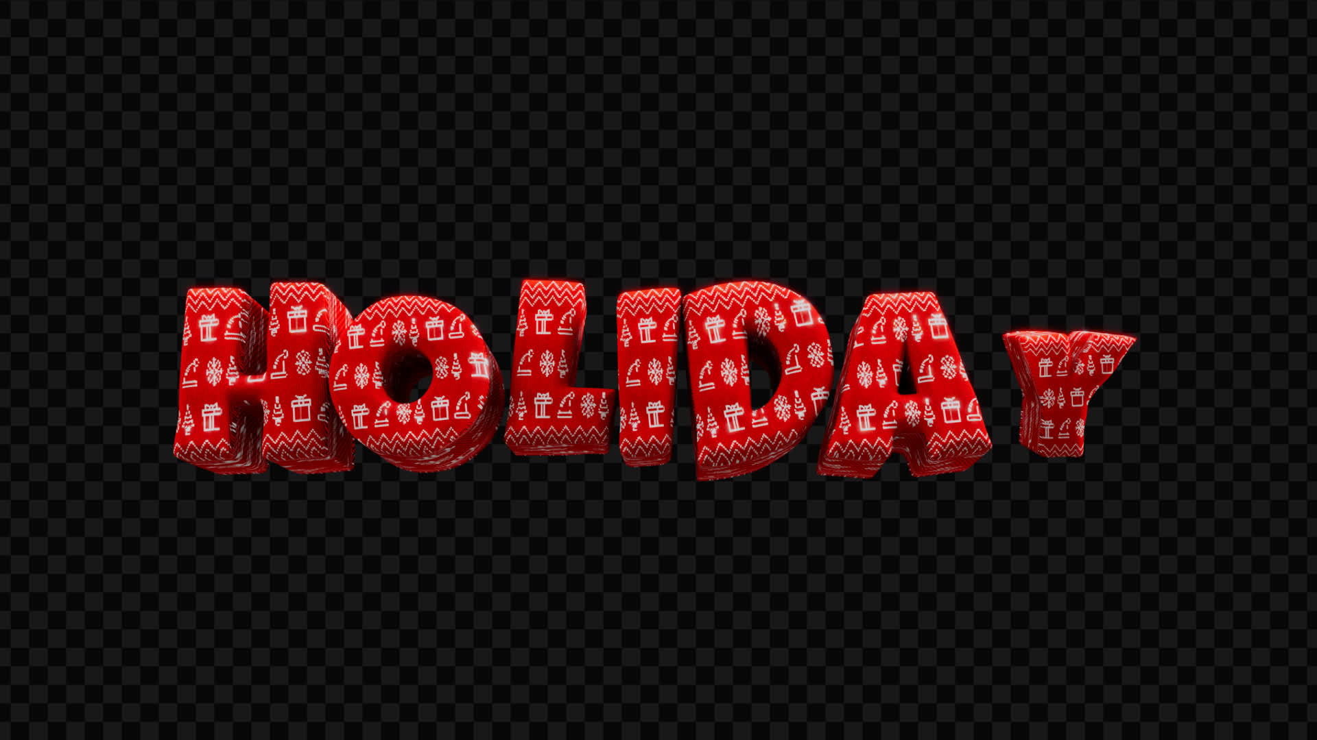 Holiday 3D Title