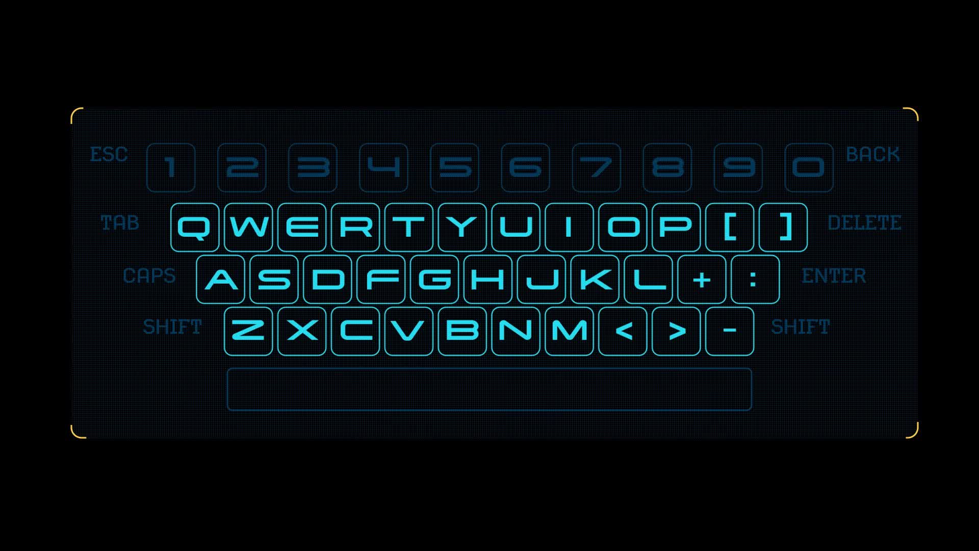 Hollywood Hud Keyboard