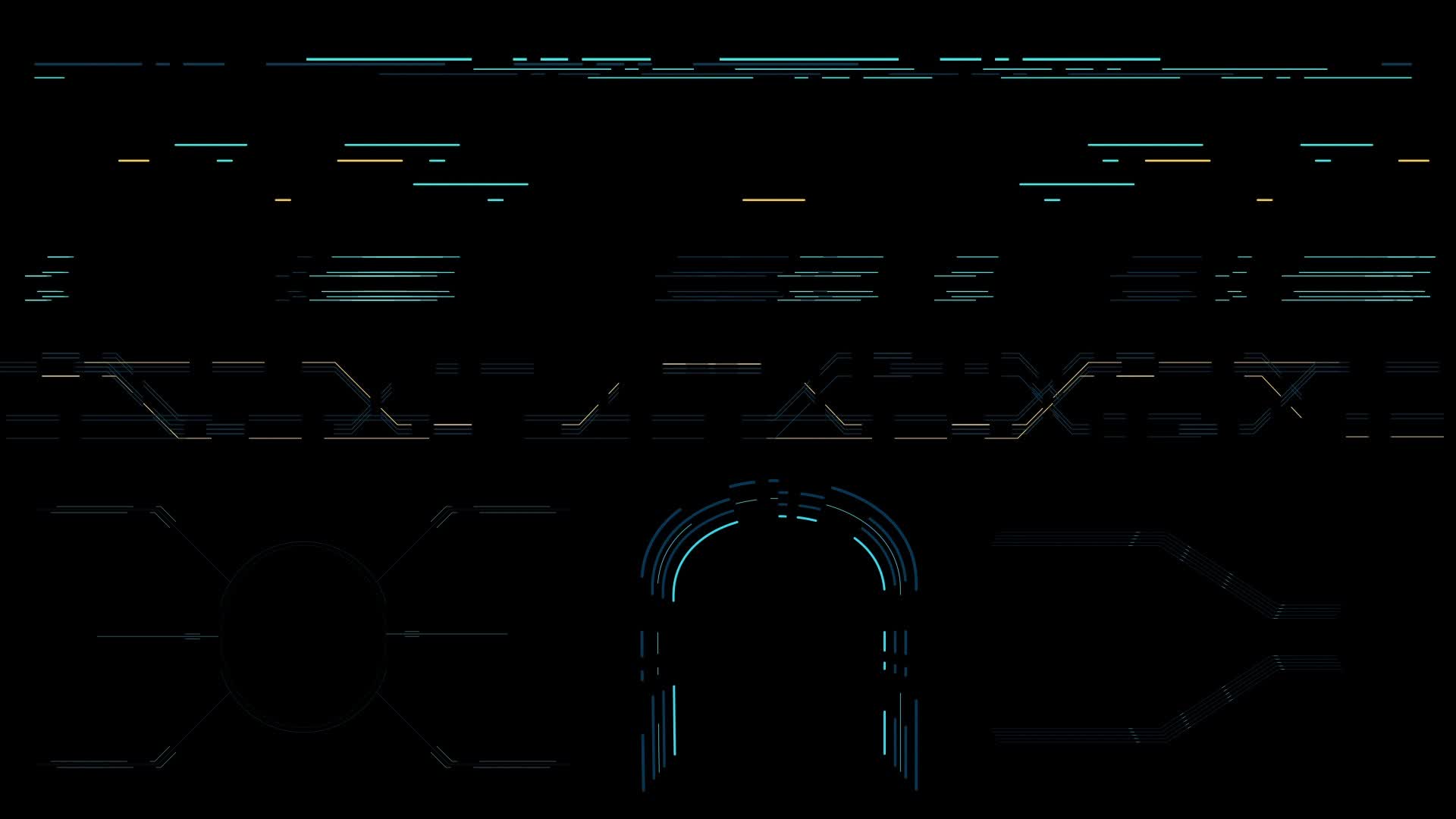 Hollywood Hud Moving Bars Background