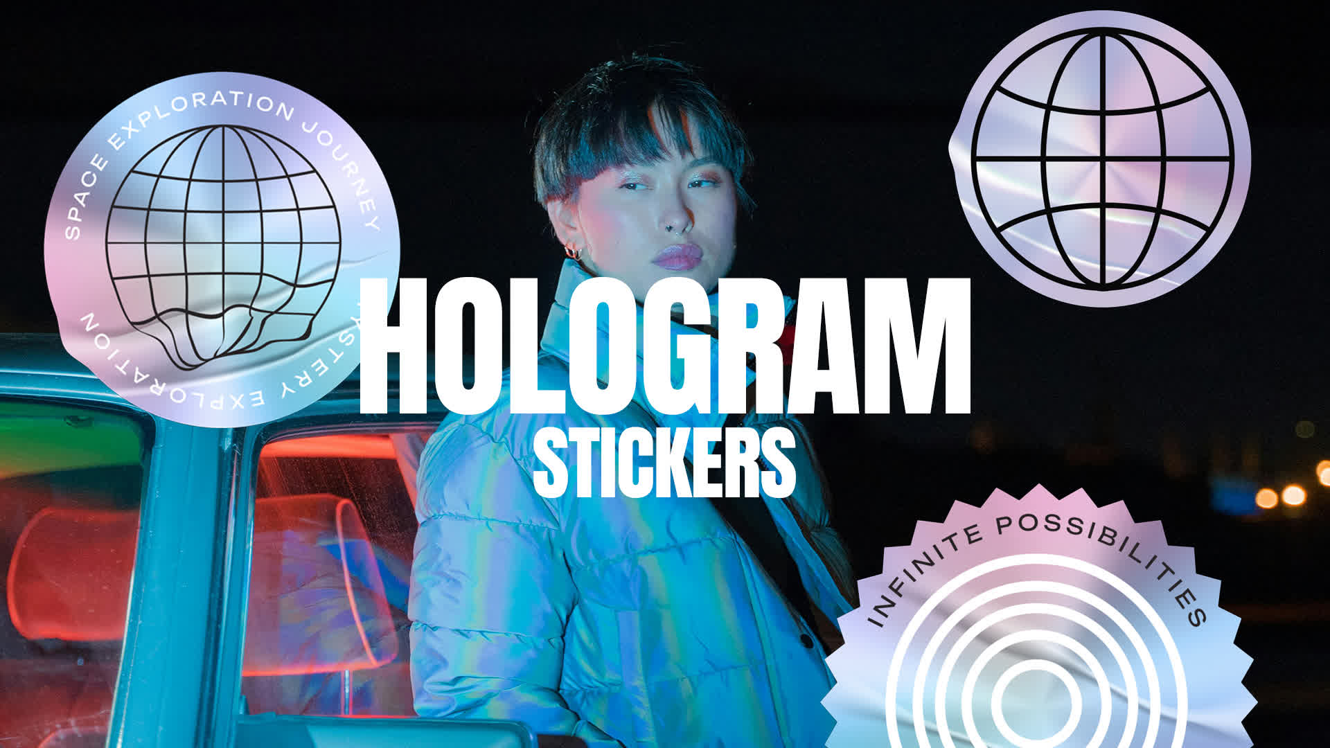 Hologram Stickers On Alpha