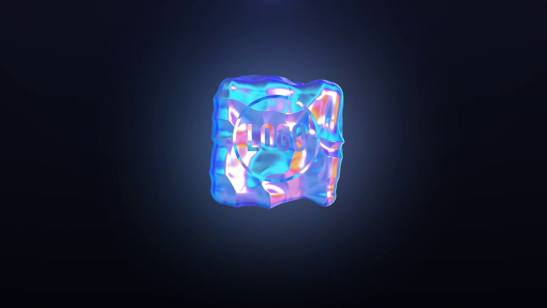 Holographic Clean Logo Reveal