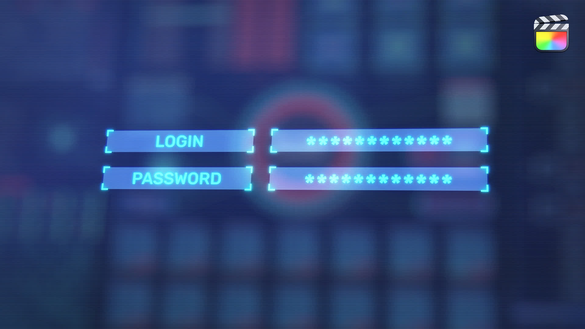 Hud Hi-Tech Login Logo Intro