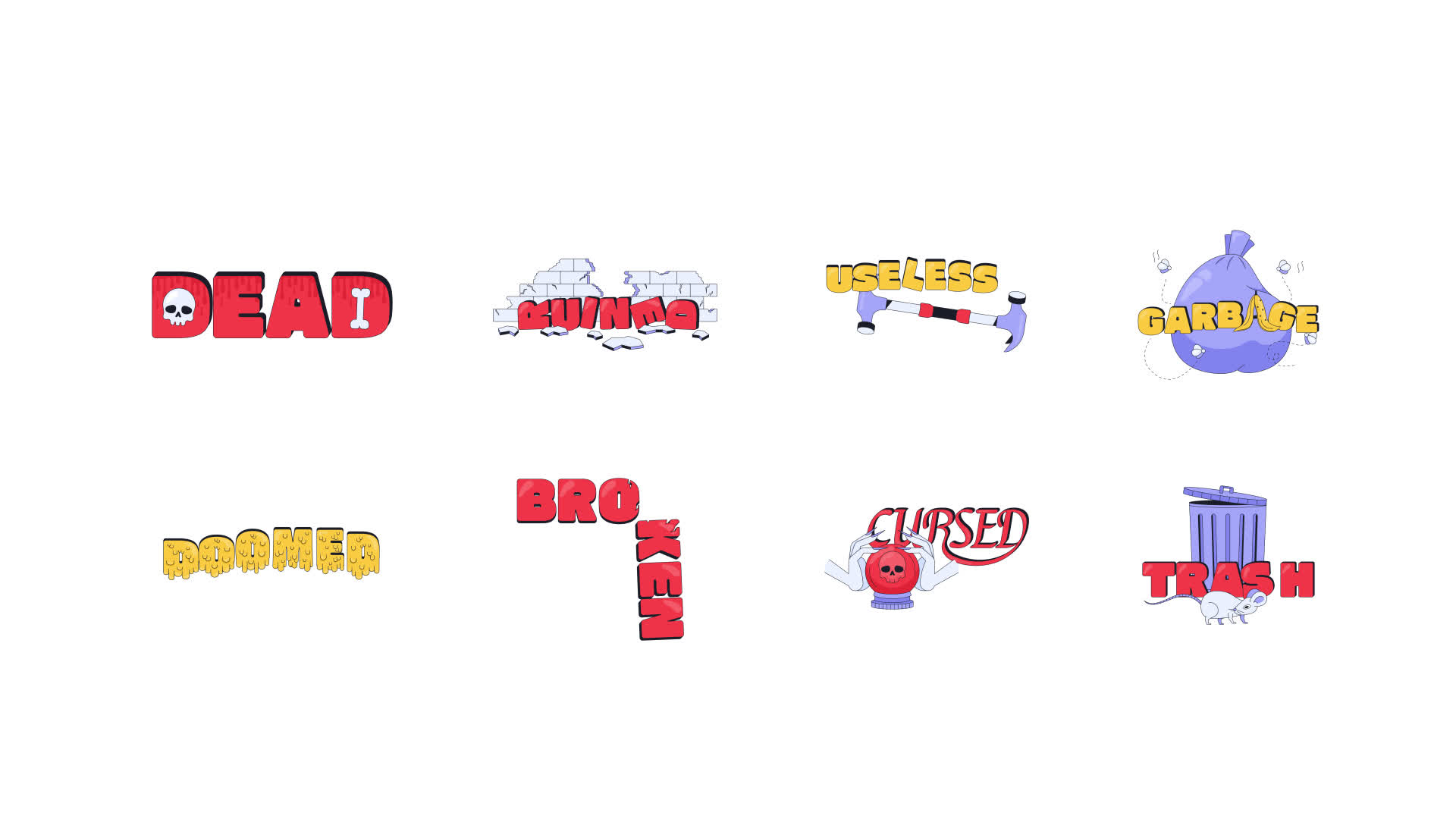 Humorous Criticism And Sarcastic Internet Reaction Set