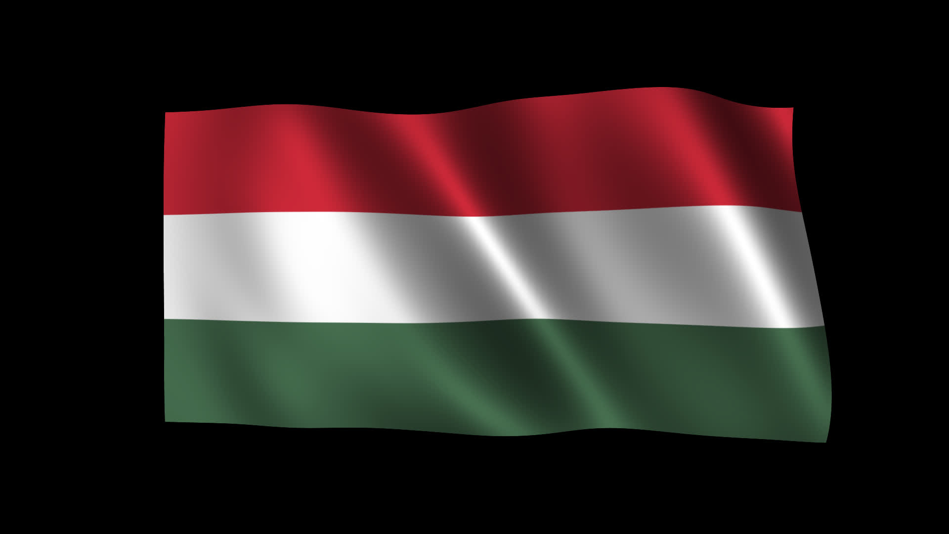 Hungary Flag Smooth Waving