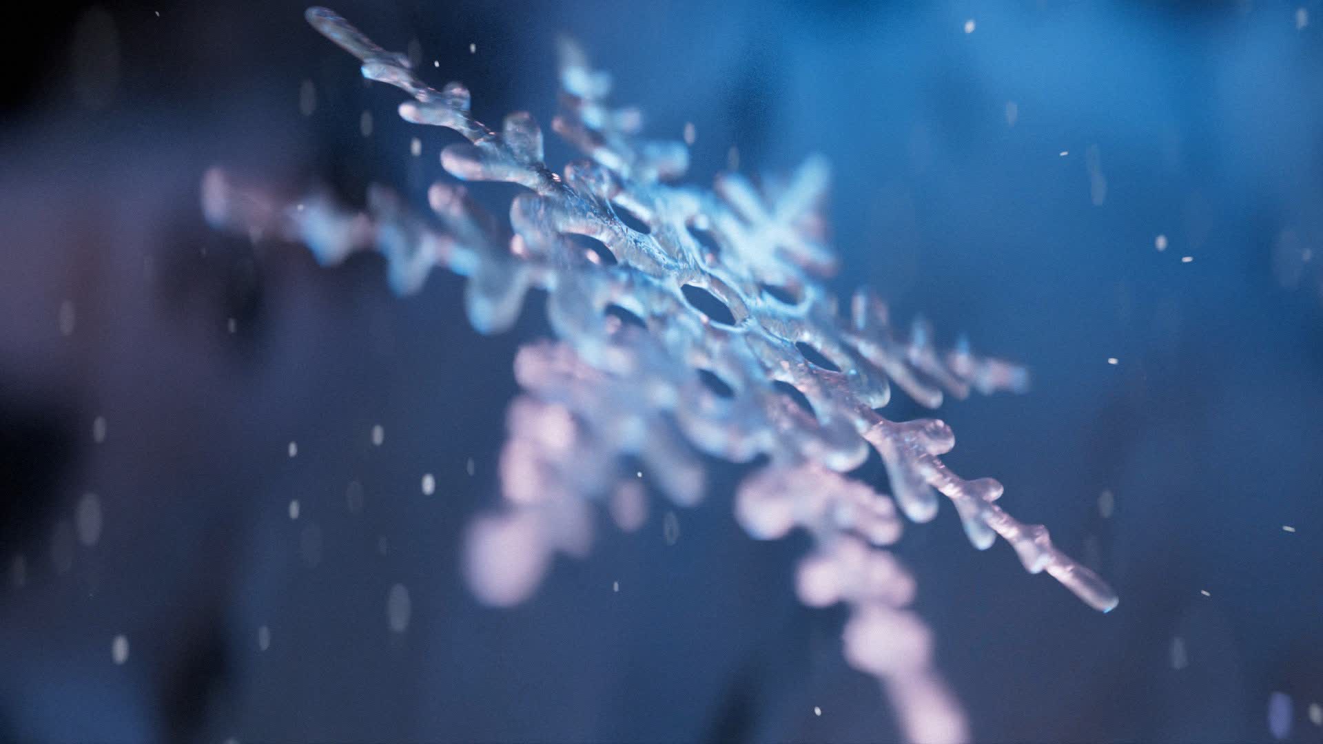 Ice Snowflake Logo Reveal