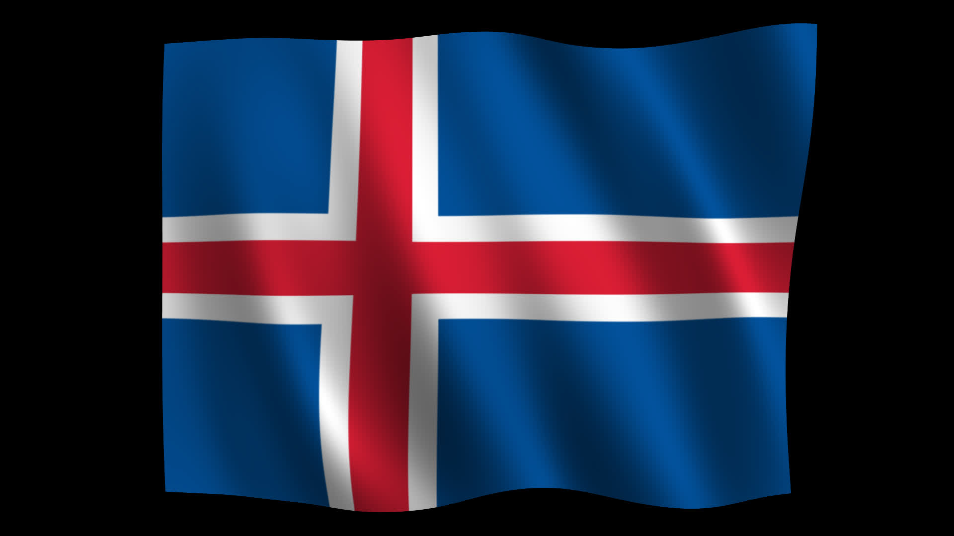 Iceland Flag Floating