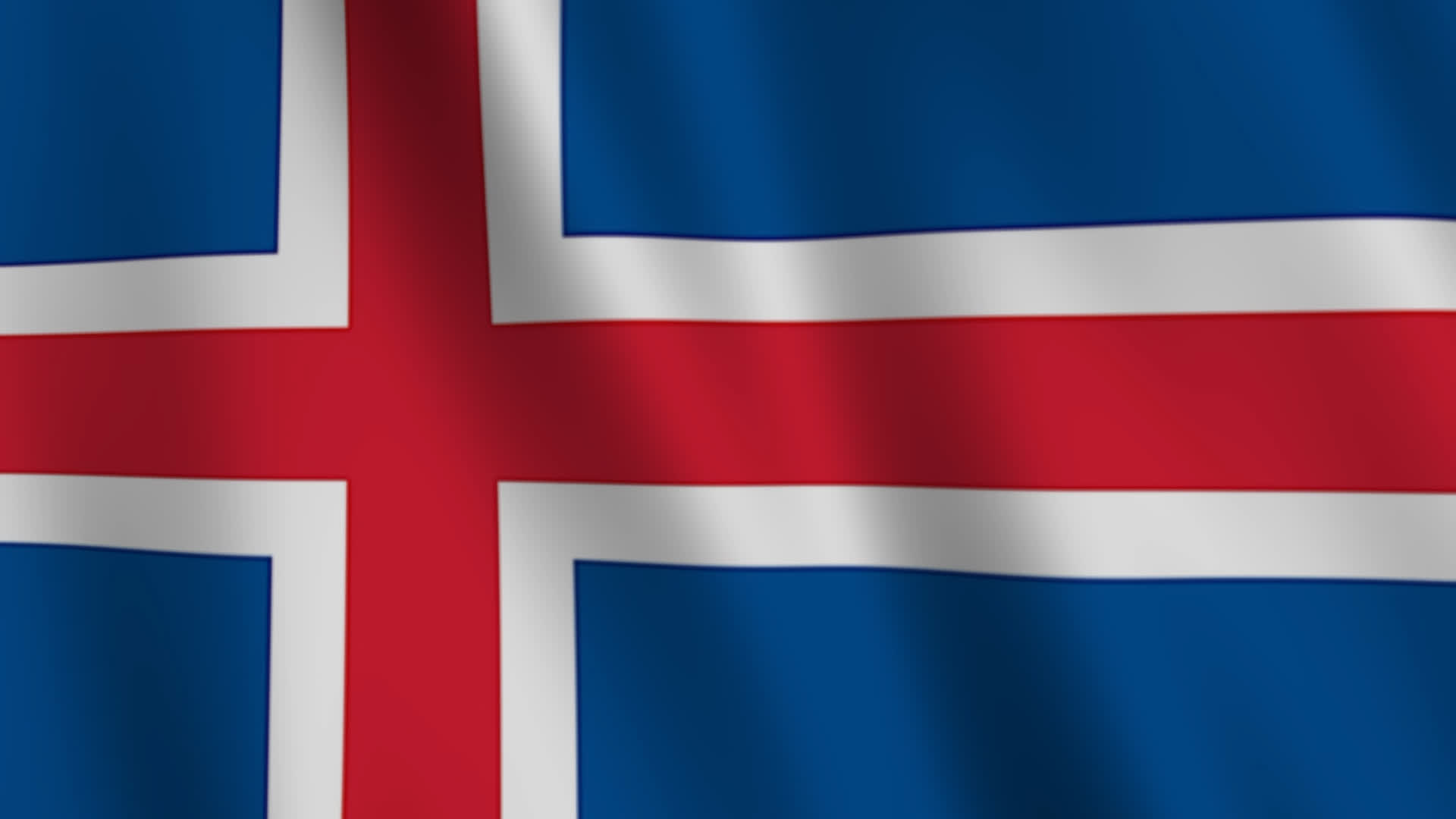 Iceland Waving Flag Background