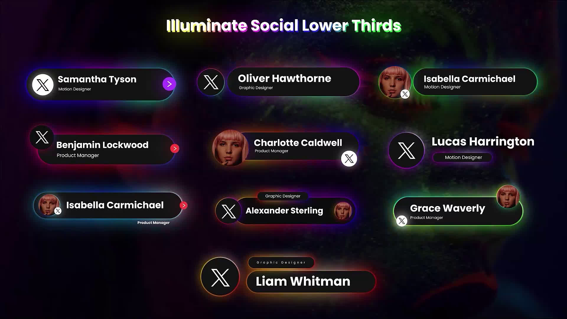 Illuminate Social Media Lower Thirds