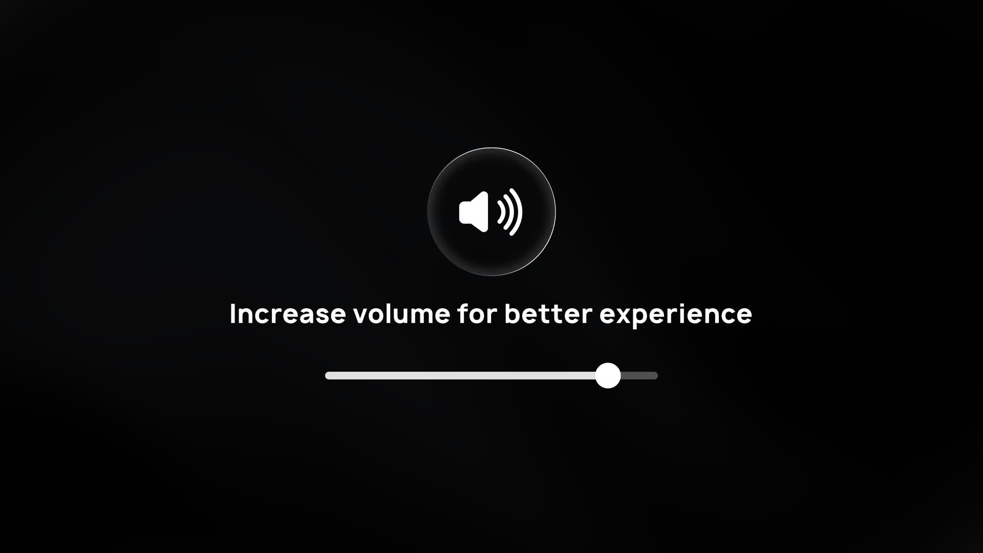 Increase Volume Audio Advisory Animation