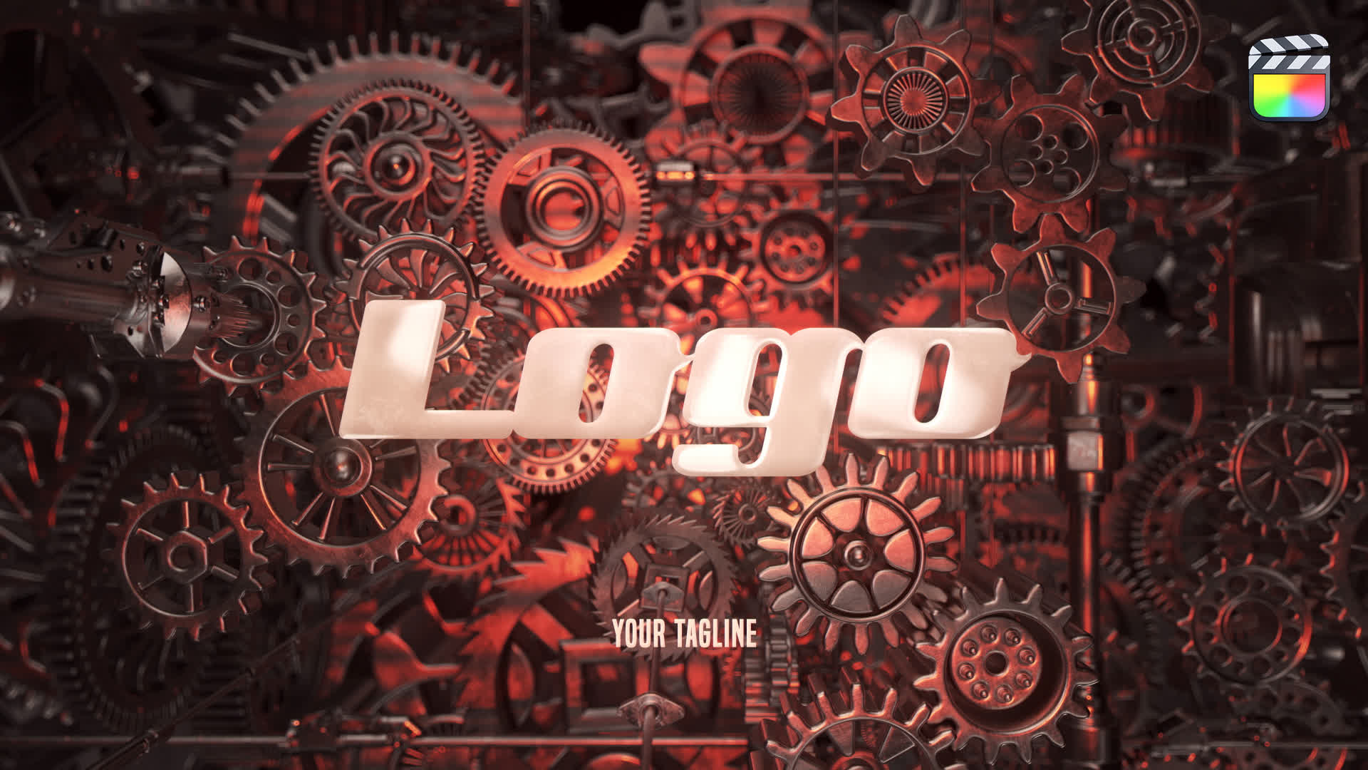 Industrial 3D Metal Logo Intro