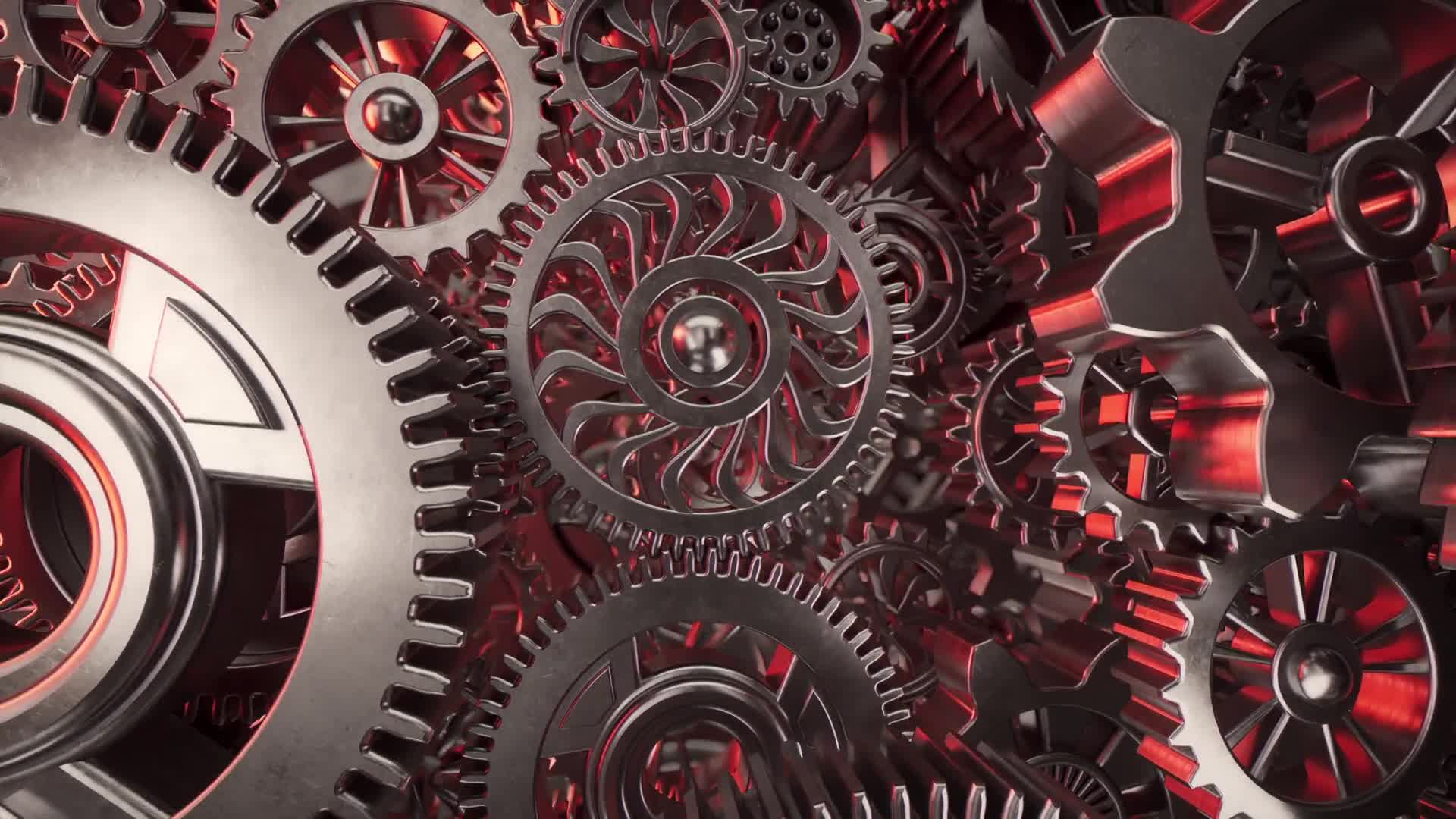 Industrial Gear Motion Background