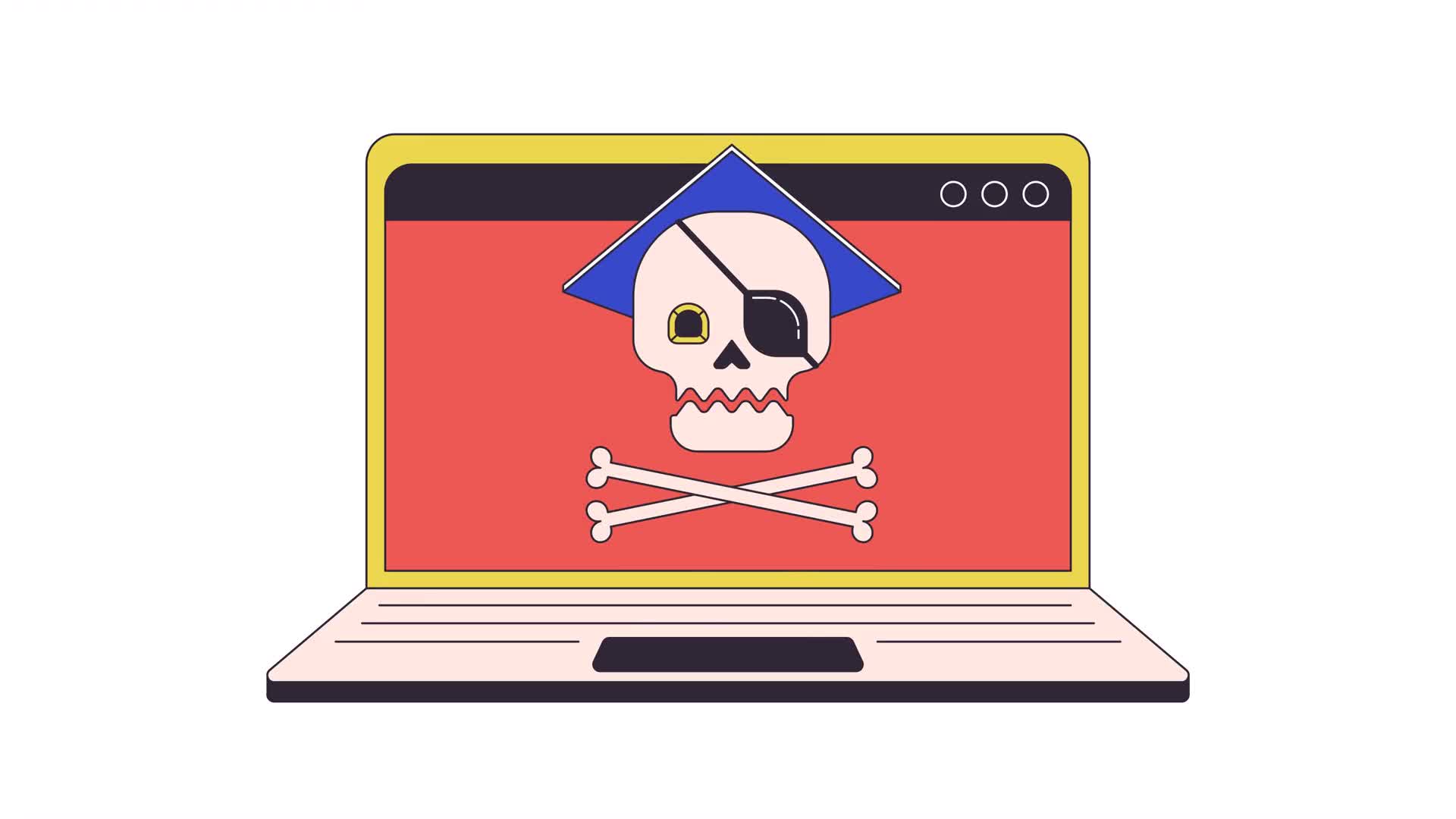 Infected computer virus attack