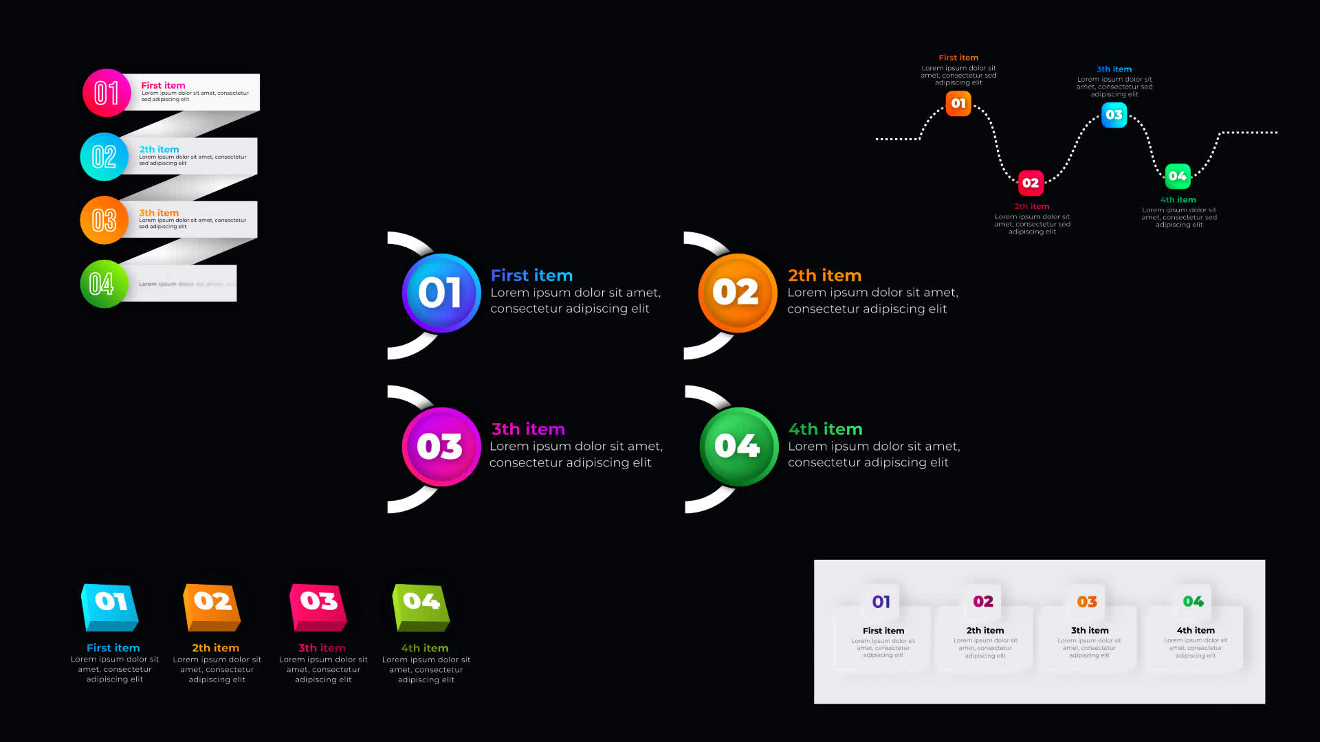 Infographic Lists Pack