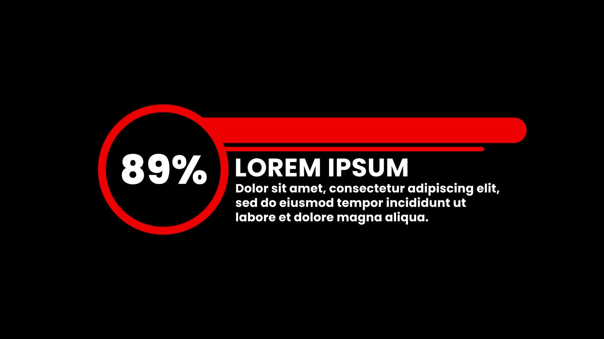 Infographic Percentage With Title