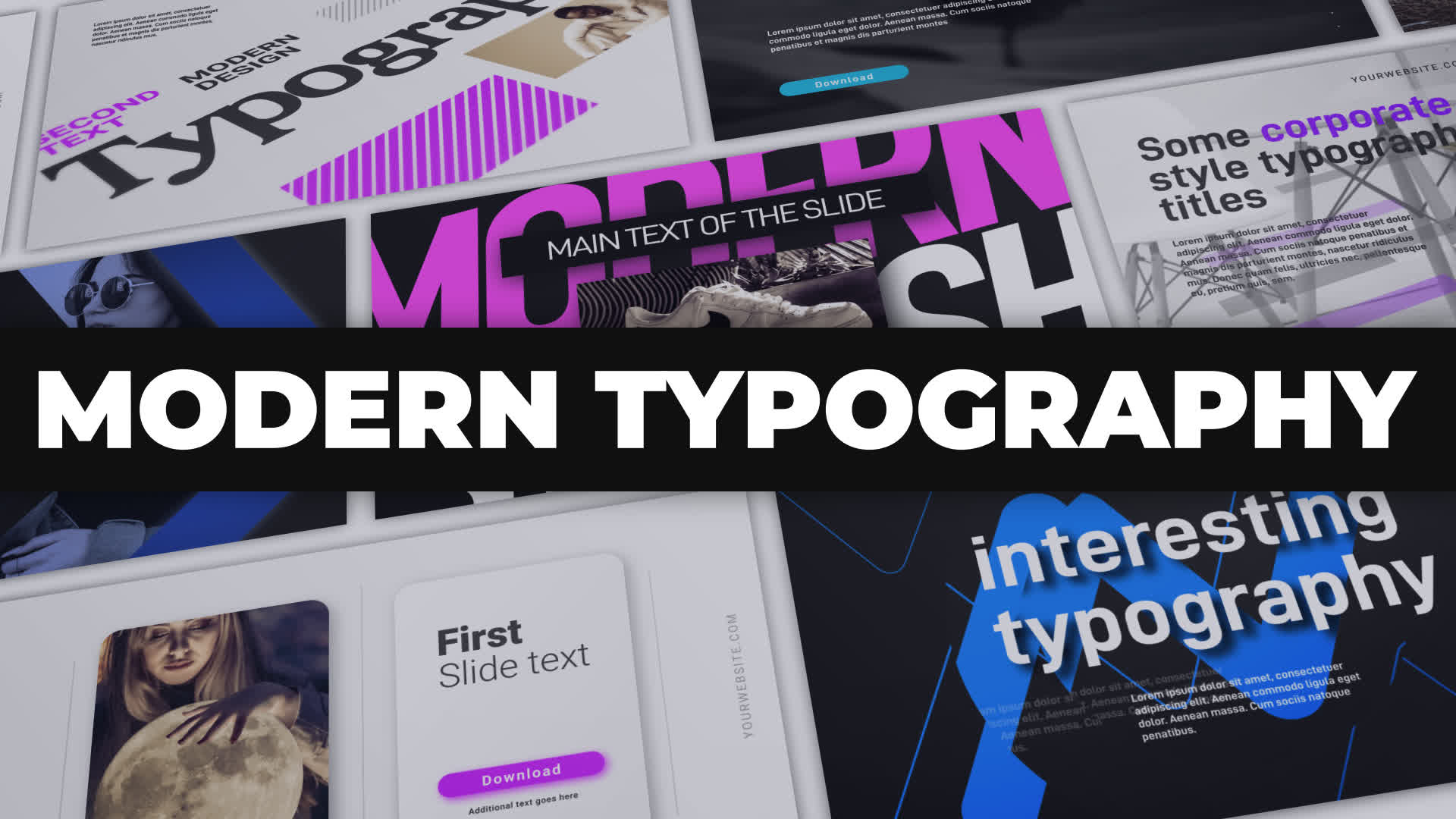 Innovative Typography Templates
