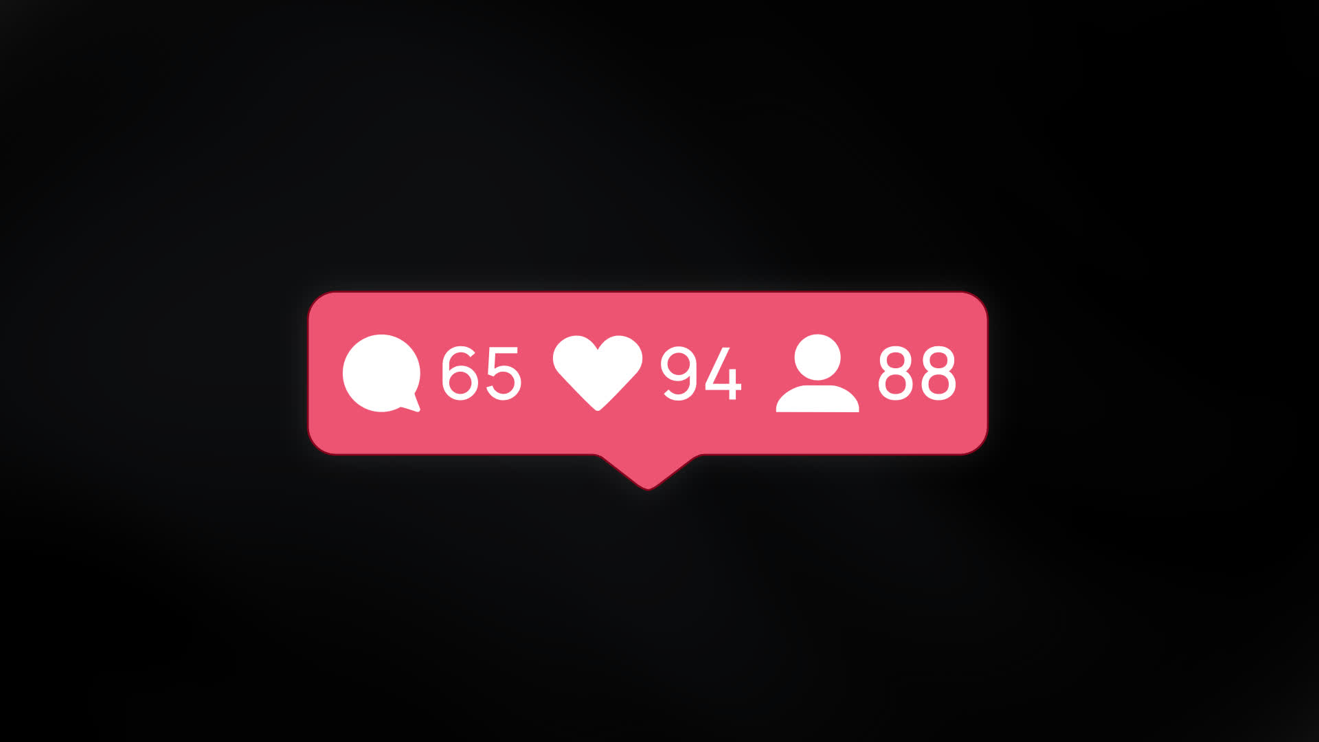 Instagram Bar With Comment Like And Profile Count