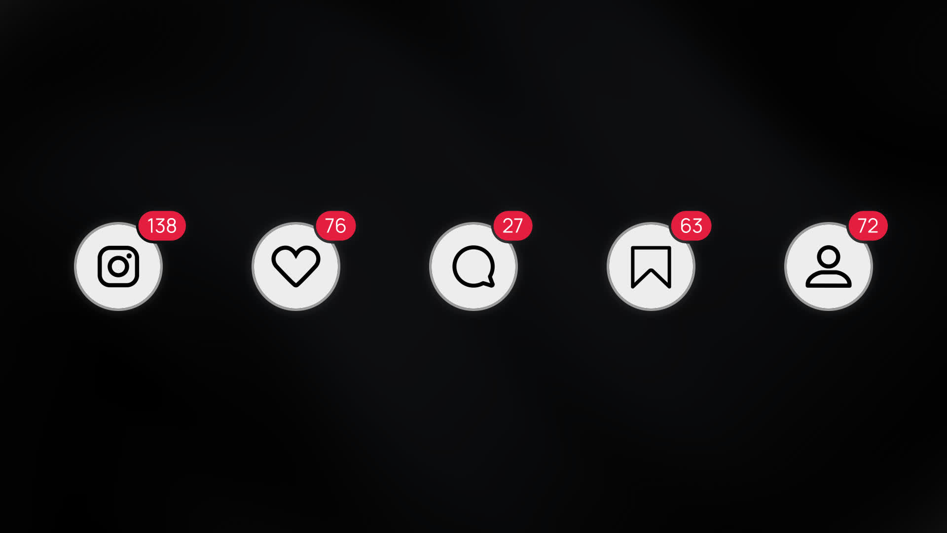 Instagram Circular Shape Like Counters