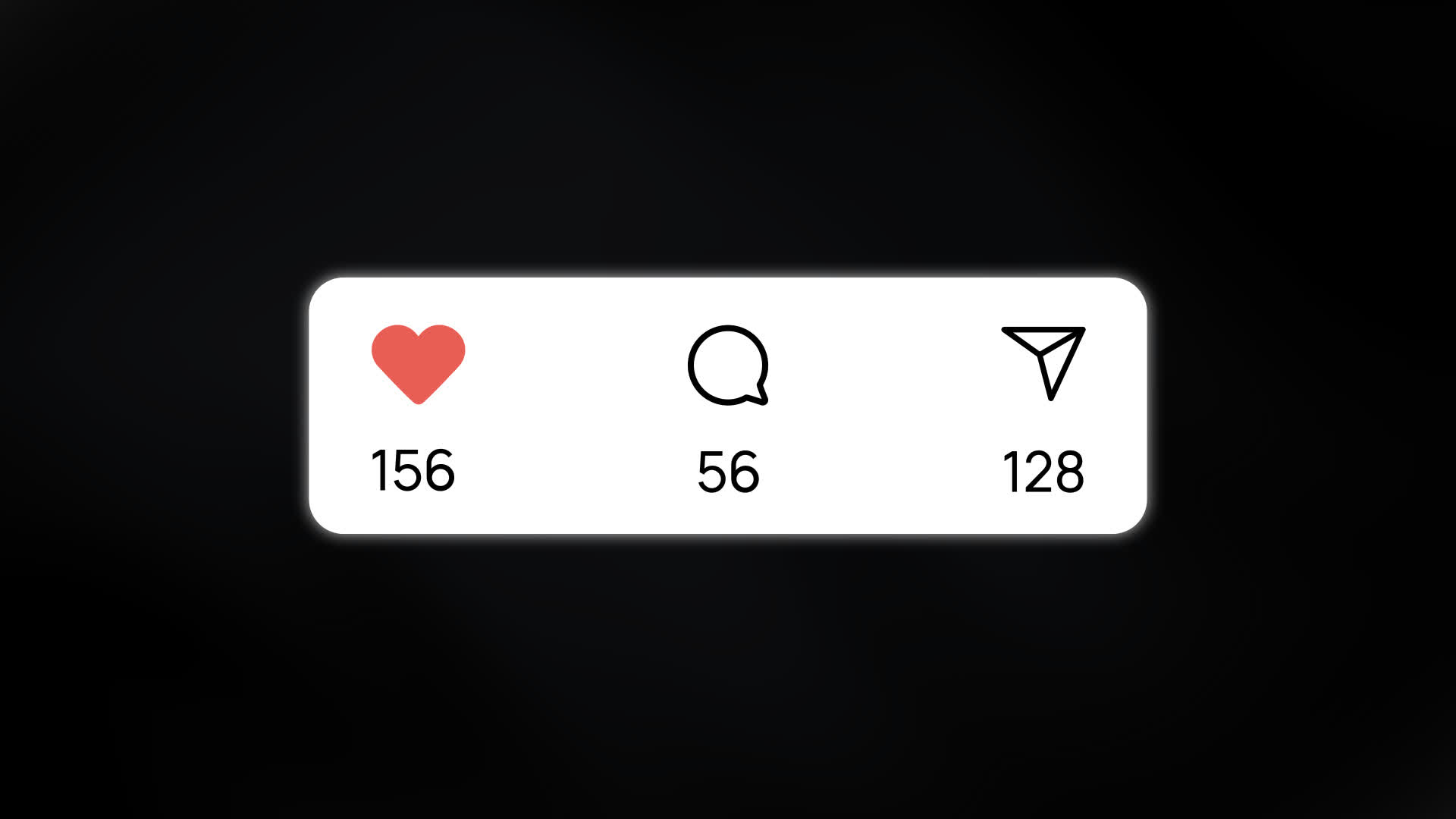 Instagram Counter With Like Comment Share