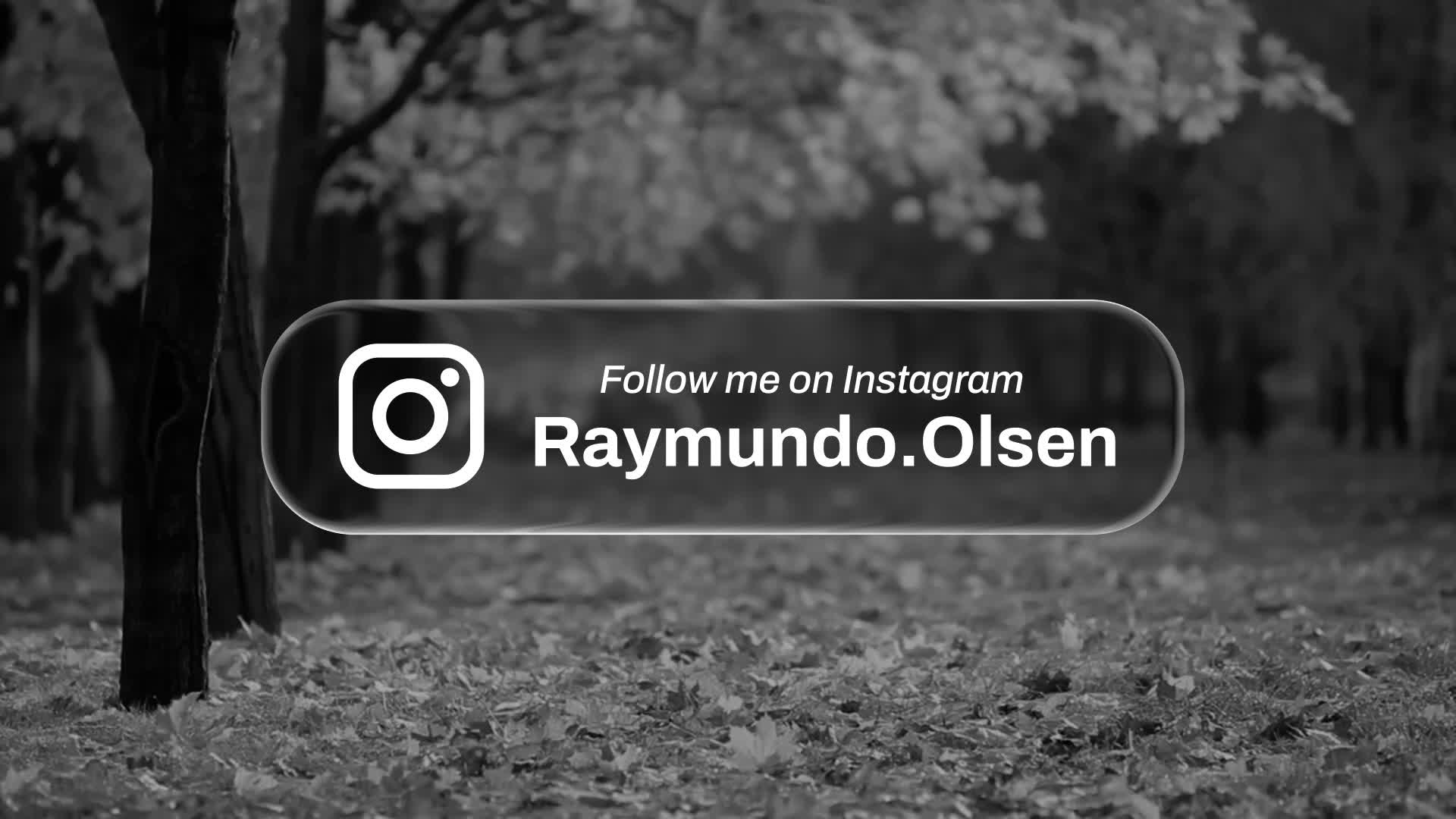 Instagram Glass Lower Third