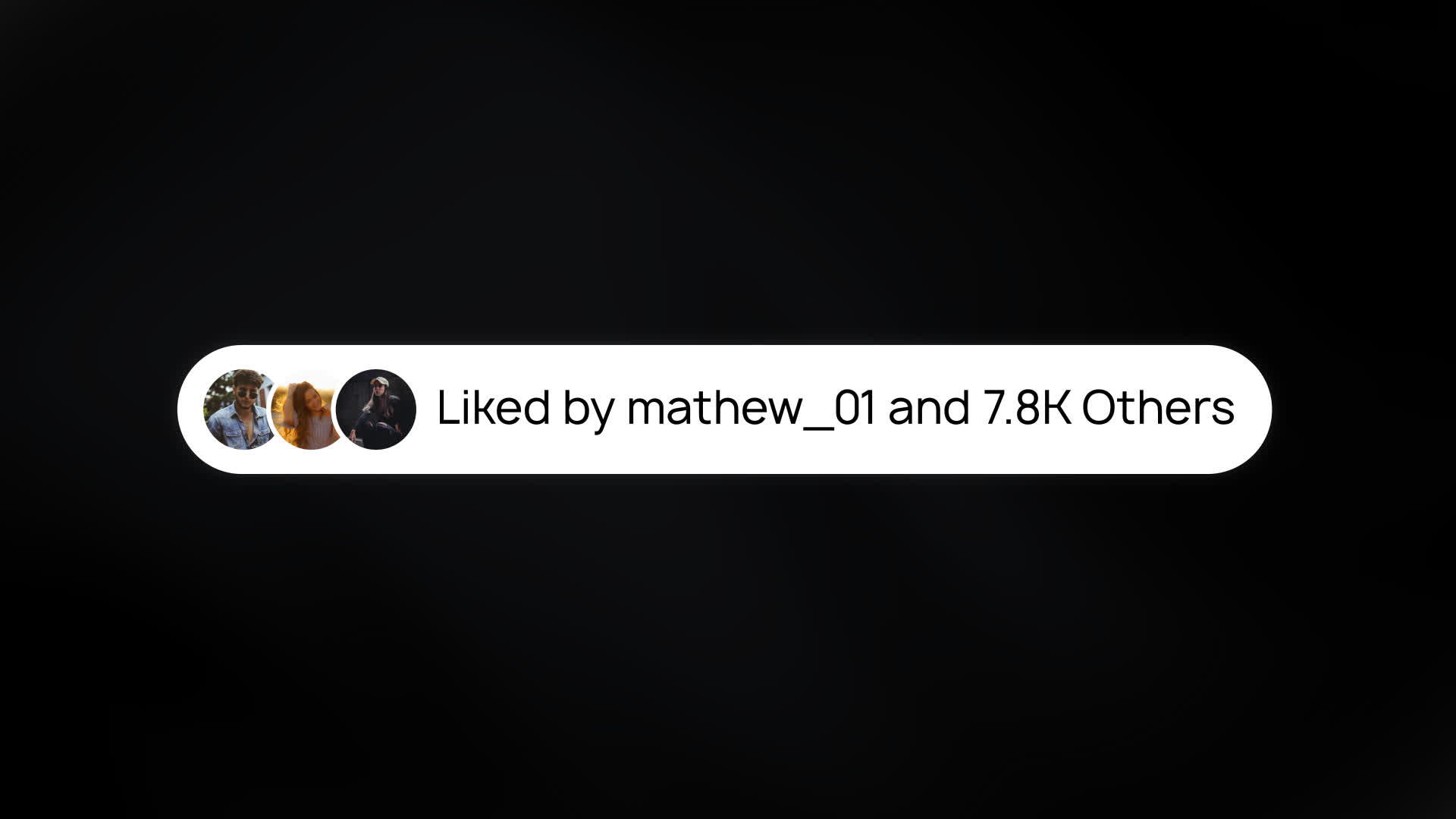 Instagram Like Count Bar With Profiles