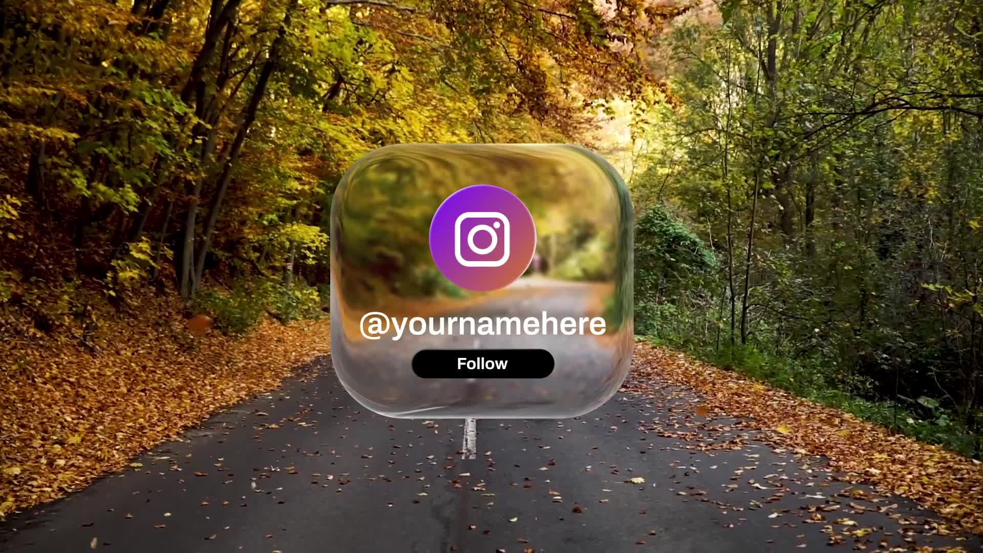 Instagram Liquid Glass Follow Notification