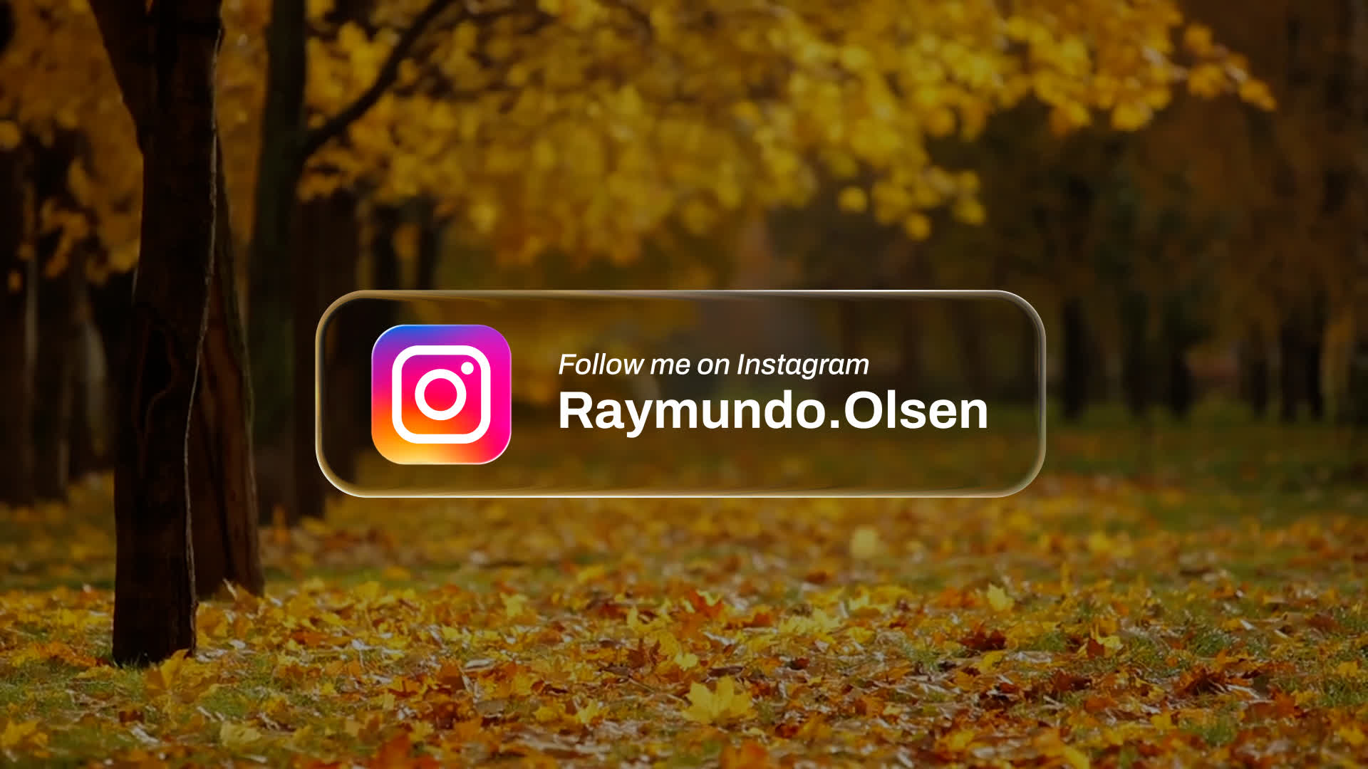 Instagram Liquid Glass Lower Third