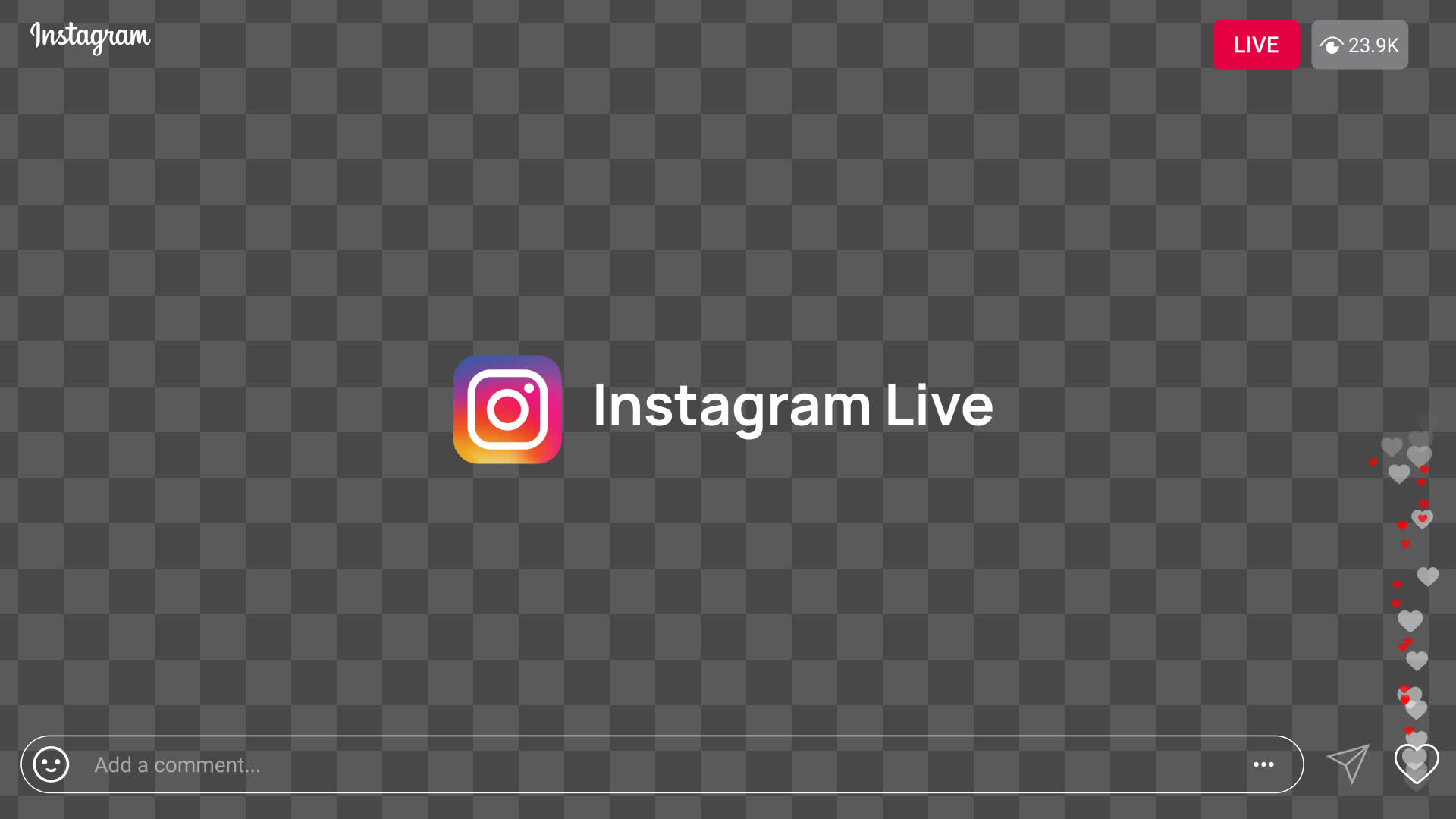 Instagram Live Bottom Emoji Overlay
