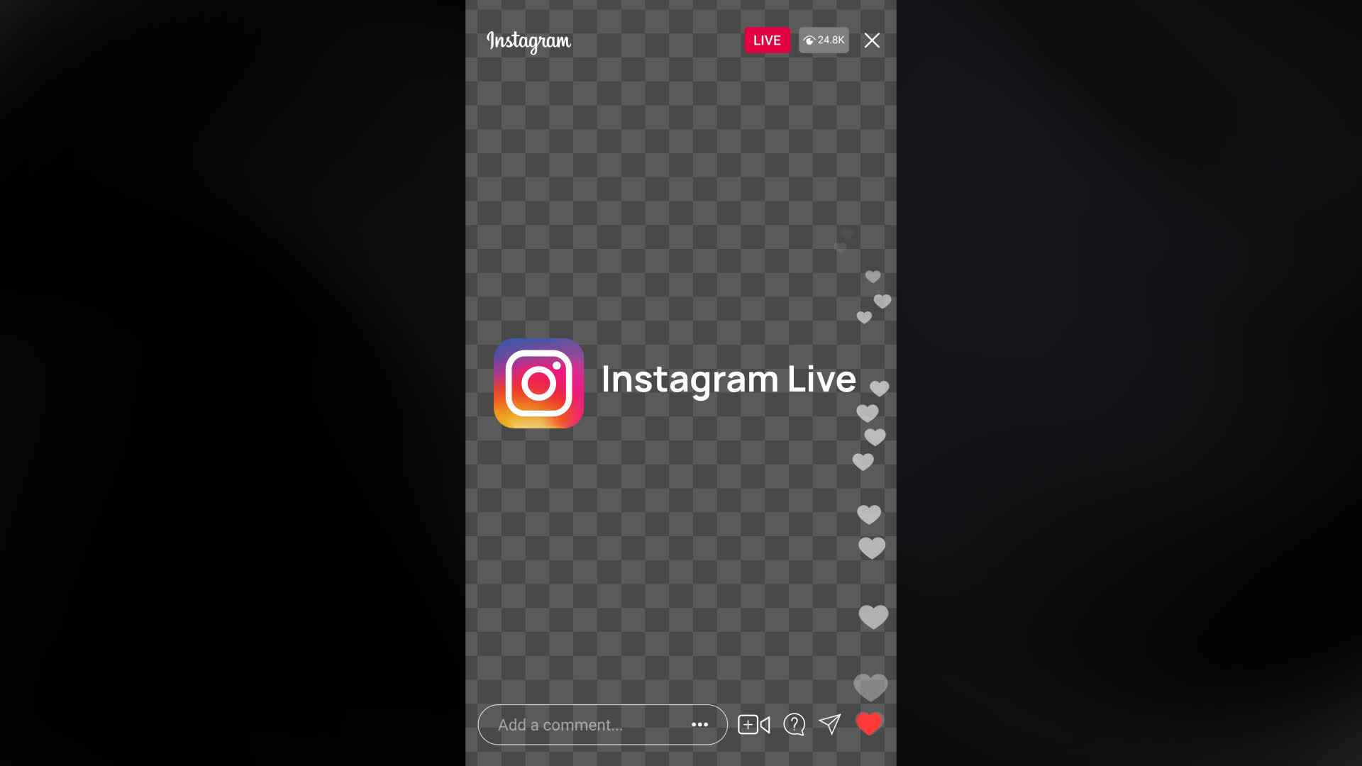Instagram Live UI Overlay • Motion Graphics Template • Uppbeat